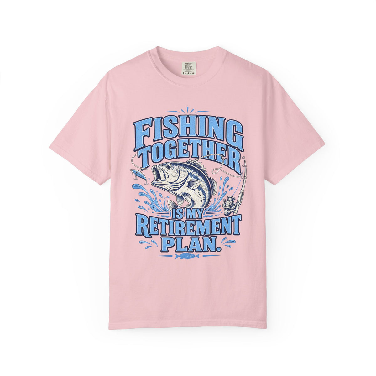 Fishing Together Is My Retirement Plan T-Shirt | Funny Retirement Fishing Shirt | Retired Fisherman Gift | Bass Fishing Tee for Grandpa Dad Men