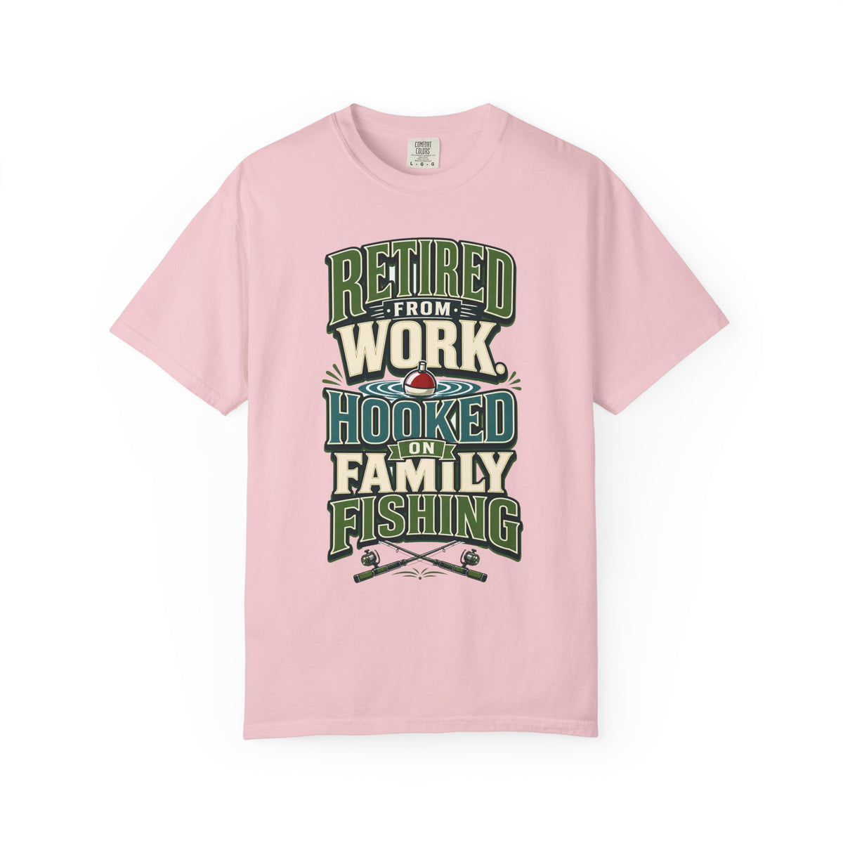 Retired From Work Hooked on Family Fishing Shirt, Retirement Fishing T-Shirt, Family Fishing Gift for Grandpa Dad