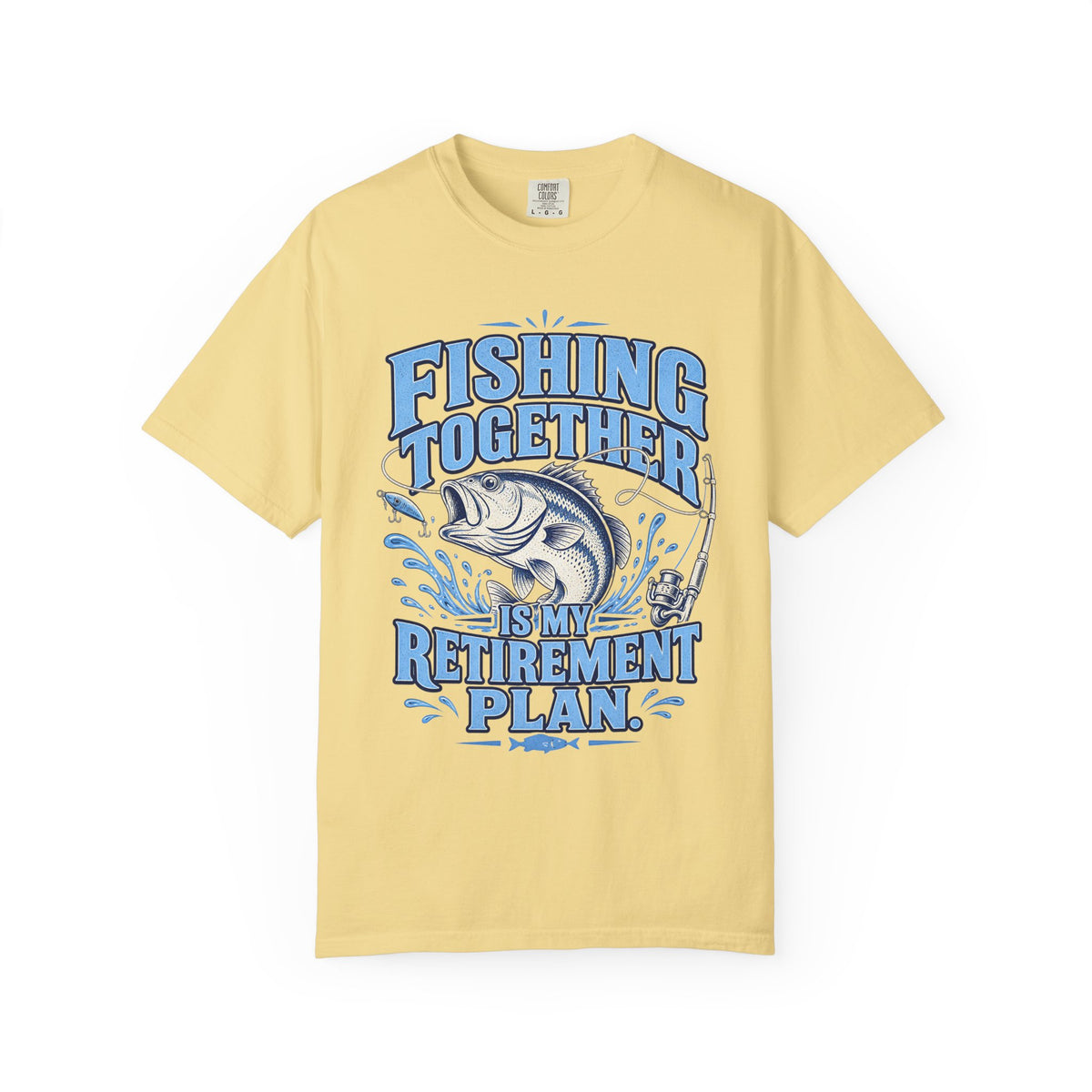 Fishing Together Is My Retirement Plan T-Shirt | Funny Retirement Fishing Shirt | Retired Fisherman Gift | Bass Fishing Tee for Grandpa Dad Men