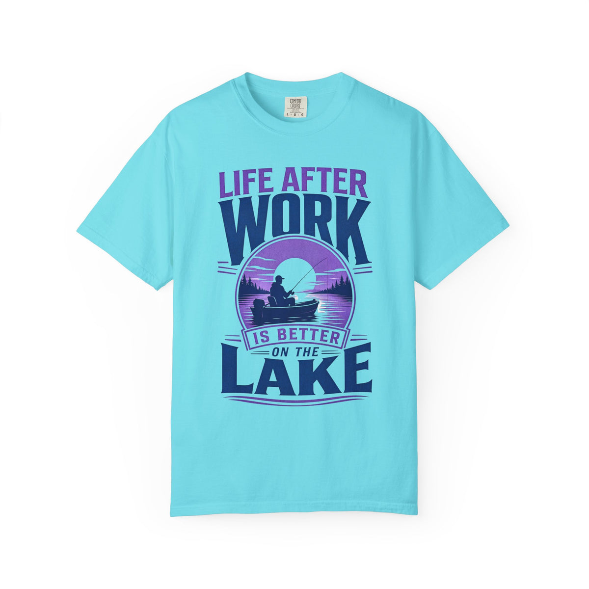 Life After Work Is Better on the Lake Fishing Retirement T-Shirt