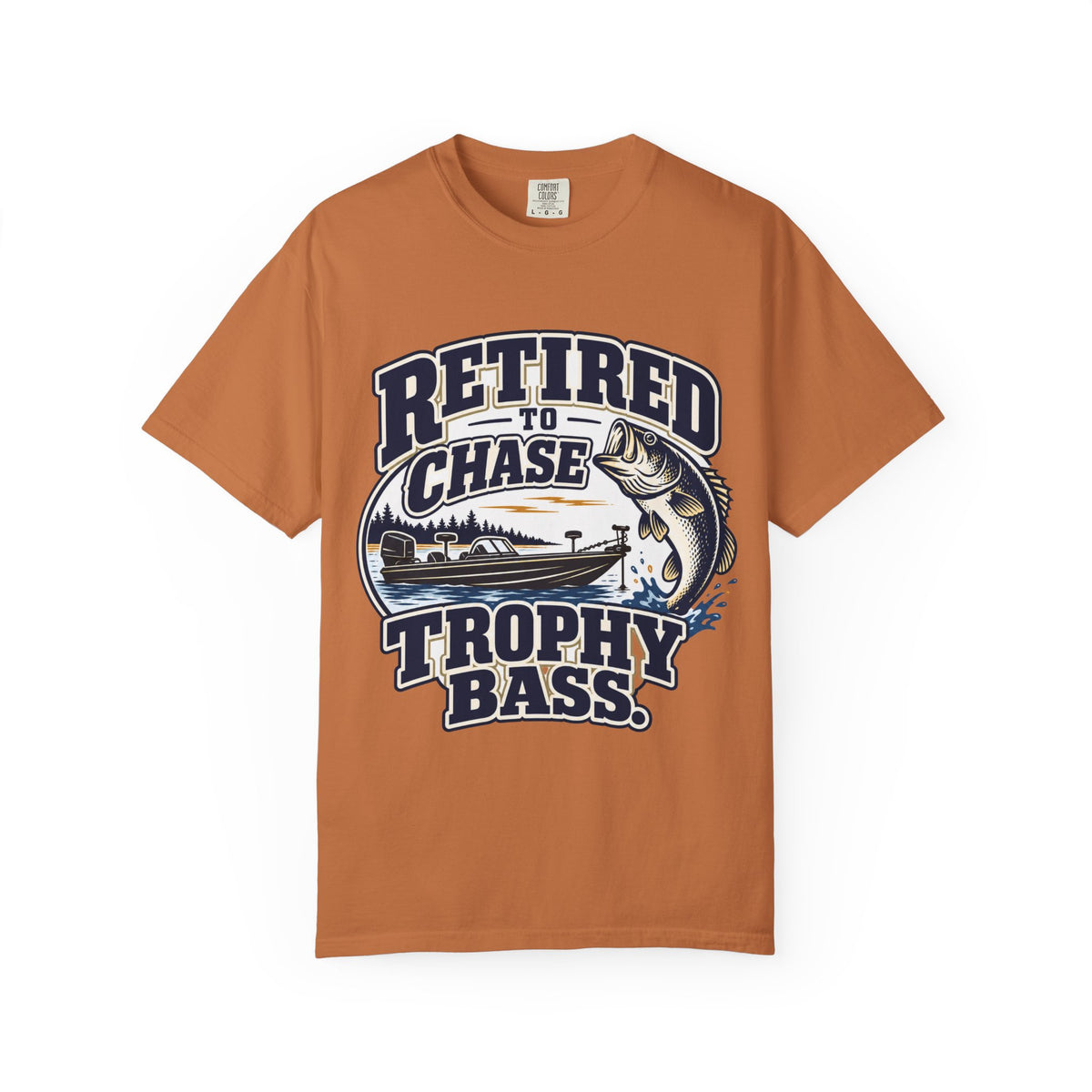 Retired to Chase Trophy Bass Shirt, Retirement Fishing Gift, Bass Fishing T-Shirt, Grandpa Fishing Tee, Grandma Fishing Shirt, Retired Fisherman Gift, Unisex Lake Life Tee