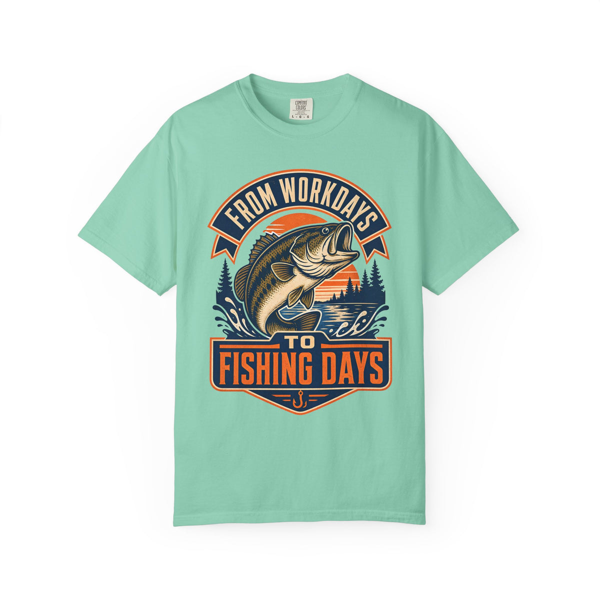 From Workdays to Fishing Days Shirt – Retirement Fishing T-Shirt, Bass Fishing Gift for Retired Fisherman