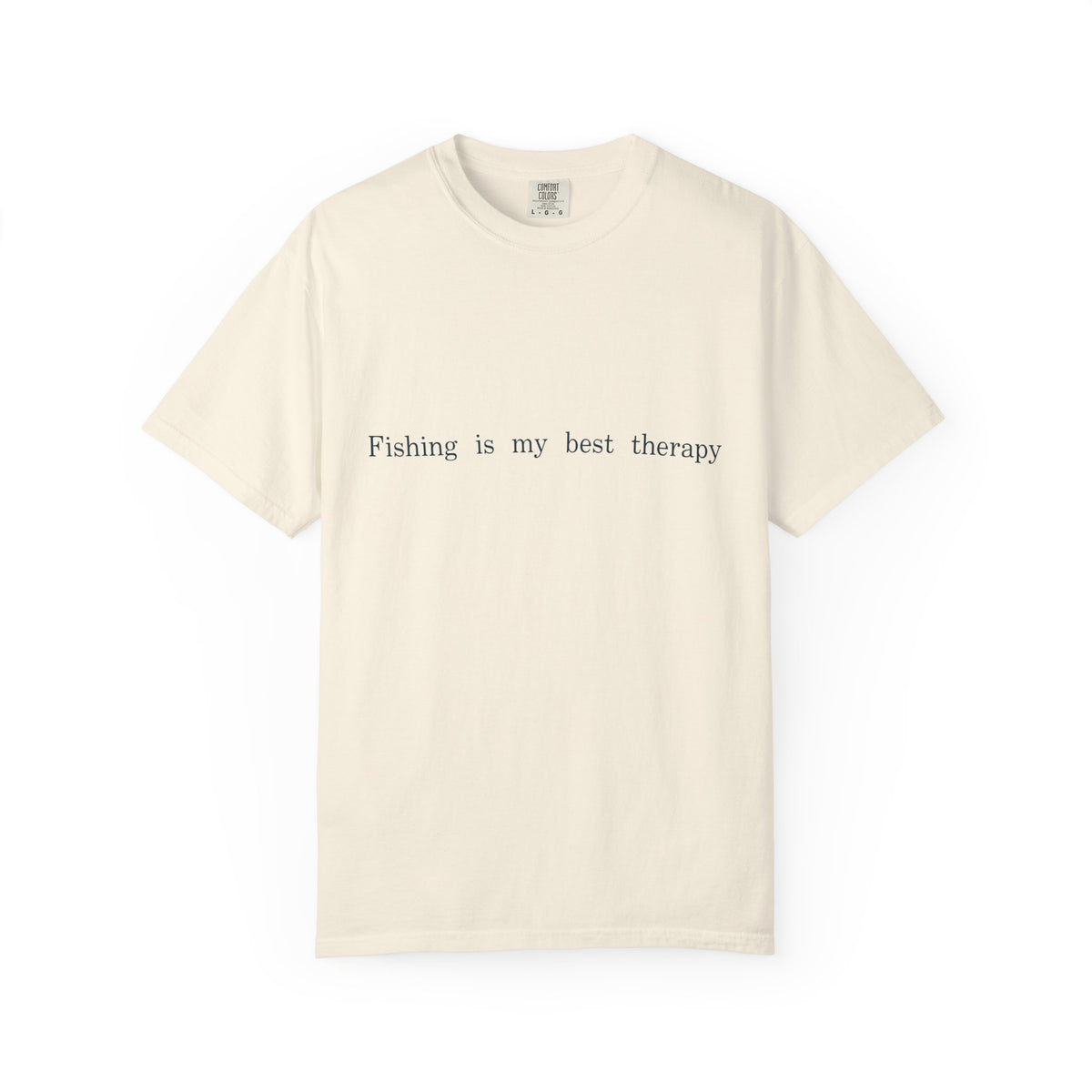 Fishing Is My Best Therapy Unisex T-Shirt, Minimalist Fishing Quote Tee, Angler Gift