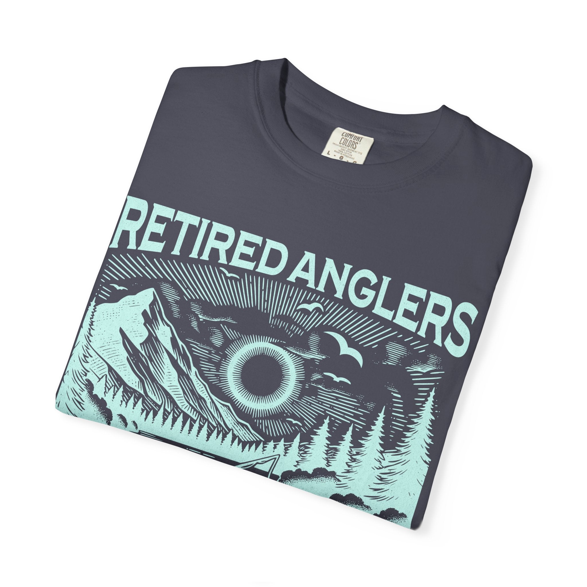 Retired Anglers Grandpa's Fishing Club Shirt | Vintage Fishing T-Shirt | Retirement Gift for Grandpa