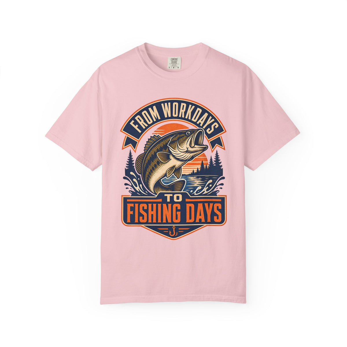 From Workdays to Fishing Days Shirt – Retirement Fishing T-Shirt, Bass Fishing Gift for Retired Fisherman