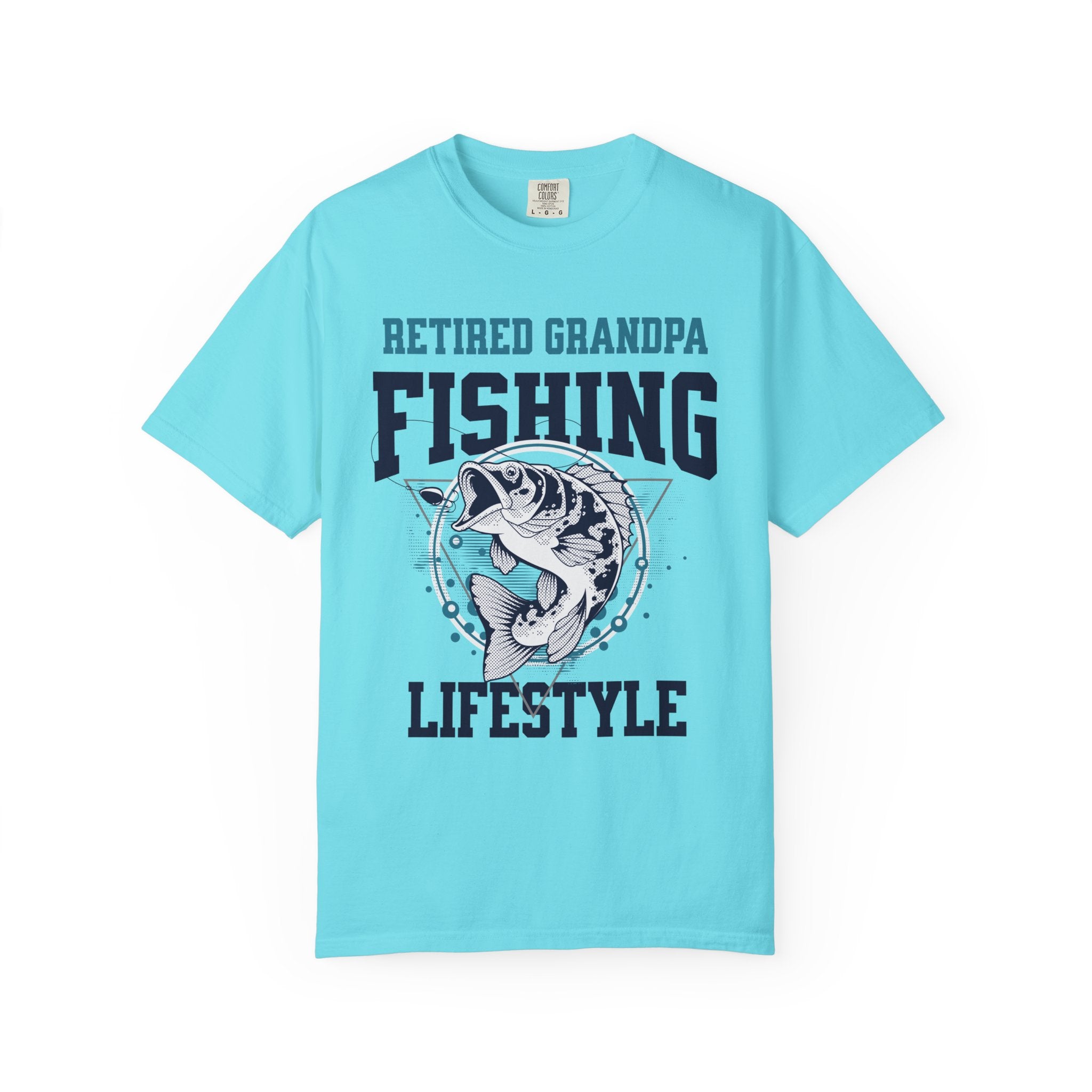 Retired Grandpa Fishing Lifestyle Shirt | Funny Bass Fishing T-Shirt | Retirement Gift for Grandpa
