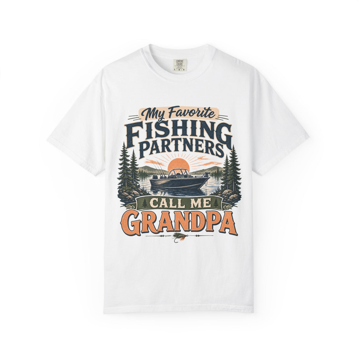 My Favorite Fishing Partners Call Me Grandpa Fishing T-Shirt – Grandpa Fishing Gift
