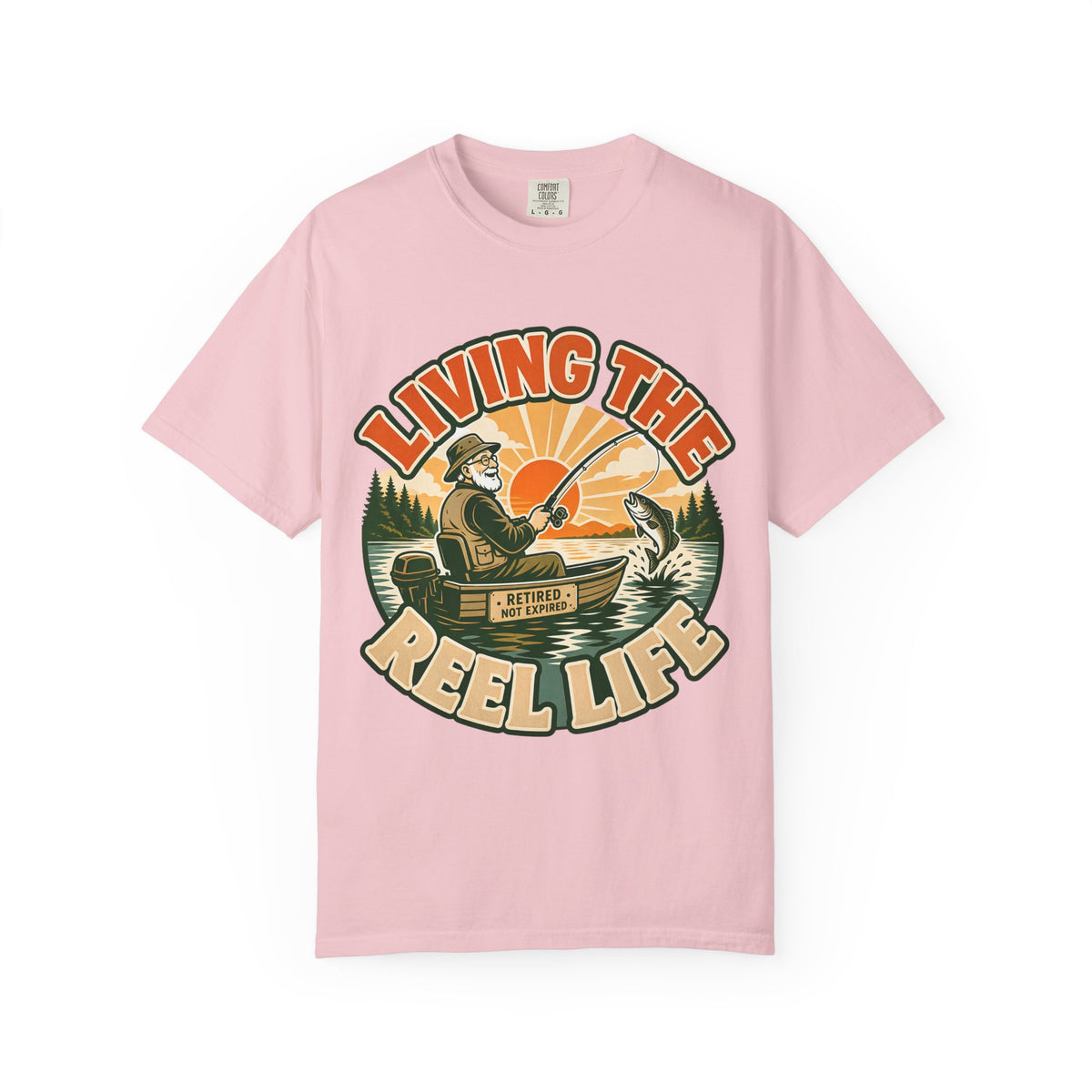 Living the Reel Life Retired Fisherman Shirt – Retired Not Expired Fishing T-Shirt