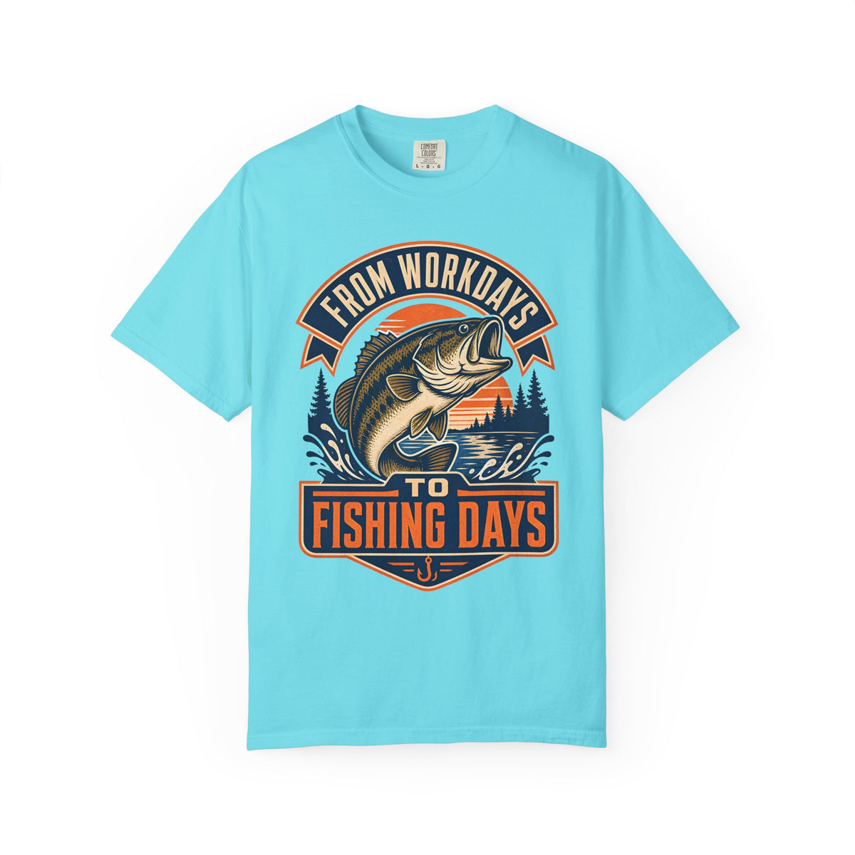 From Workdays to Fishing Days Shirt – Retirement Fishing T-Shirt, Bass Fishing Gift for Retired Fisherman