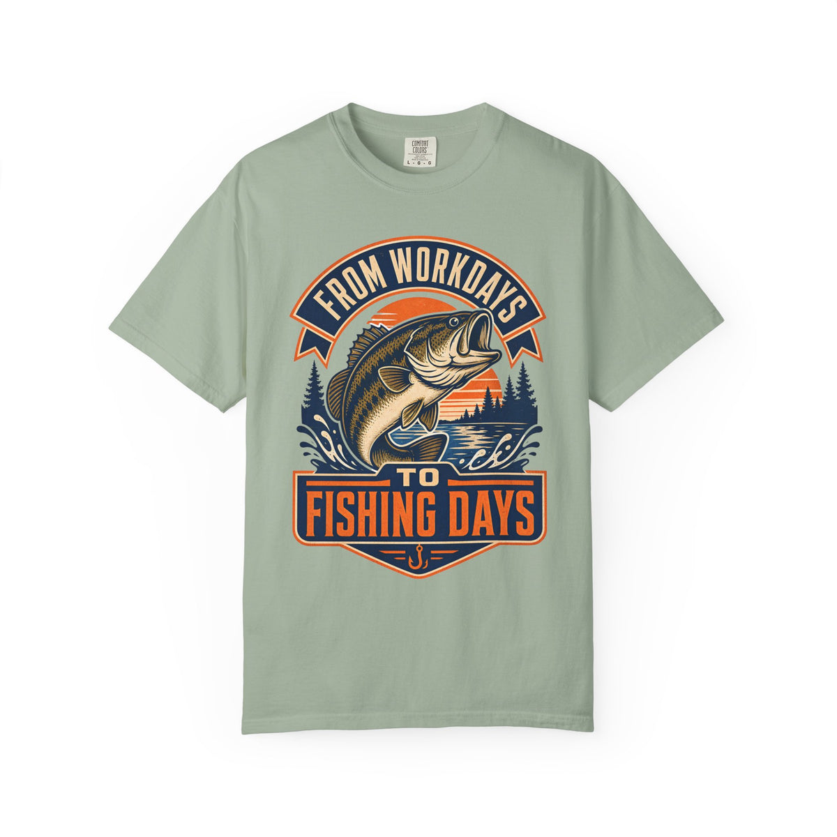 From Workdays to Fishing Days Shirt – Retirement Fishing T-Shirt, Bass Fishing Gift for Retired Fisherman