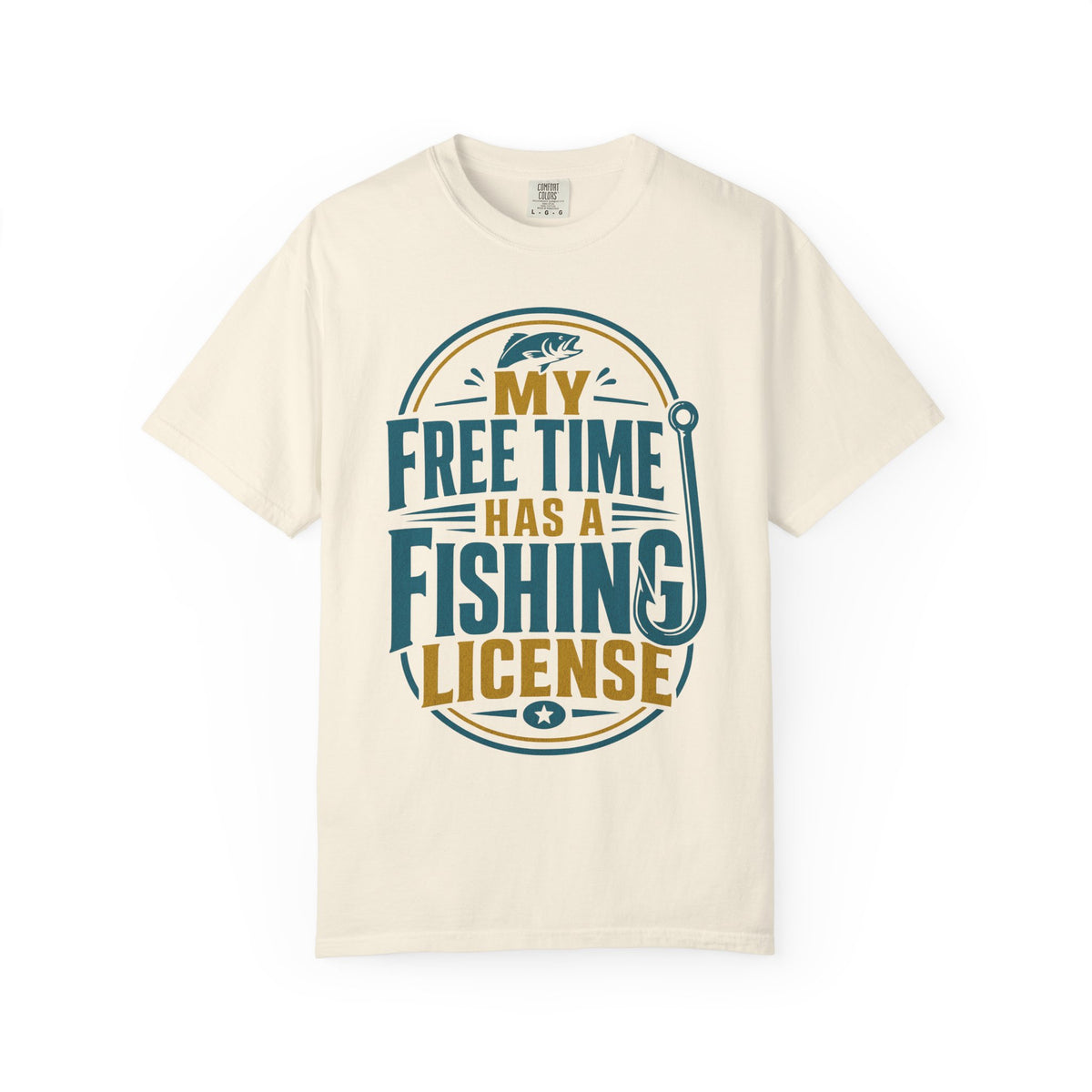 My Free Time Has a Fishing License T-Shirt – Funny Fishing Shirt, Angler Gift, Fisherman Tee