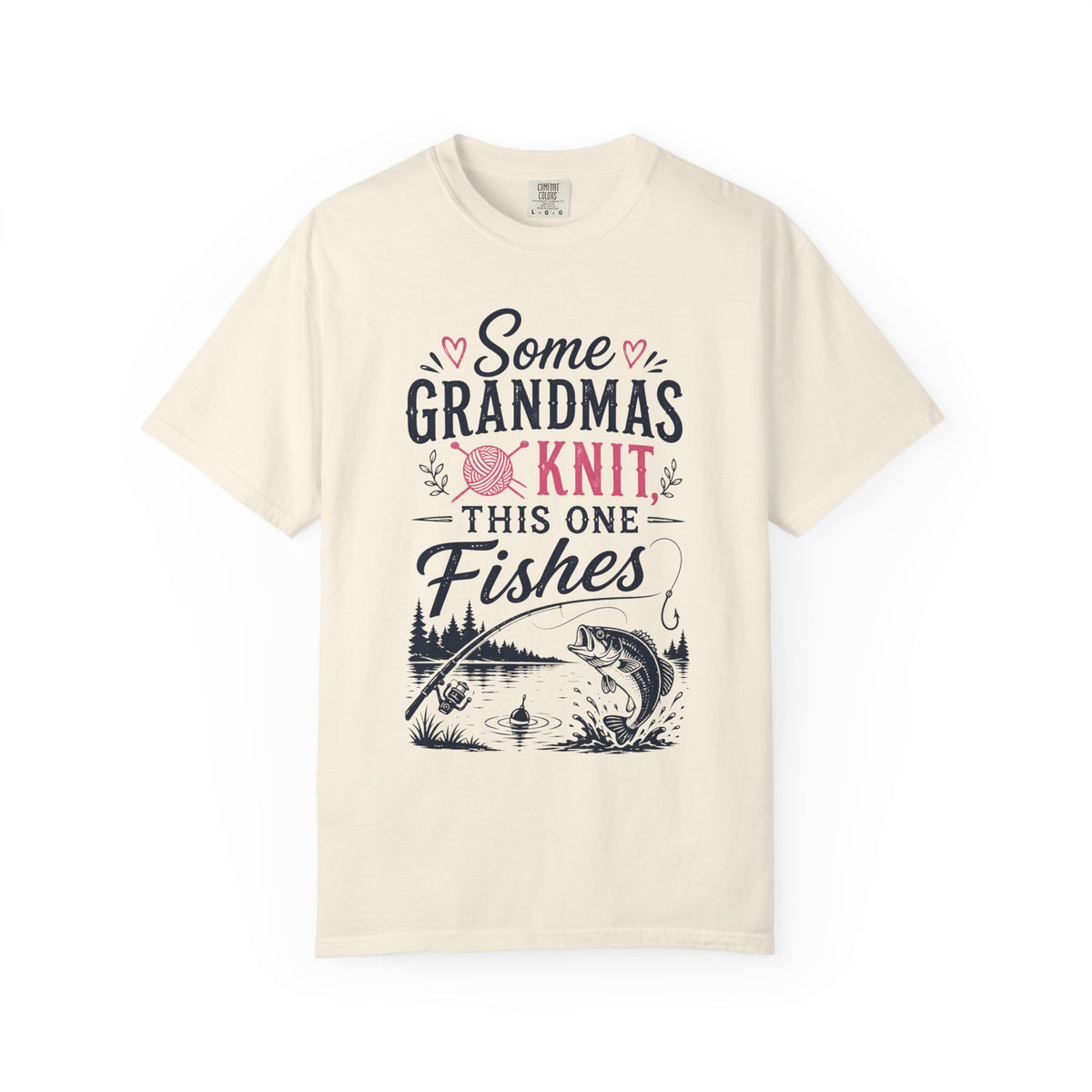 Some Grandmas Knit This One Fishes Shirt | Funny Fishing Grandma T-Shirt | Grandma Fishing Gift