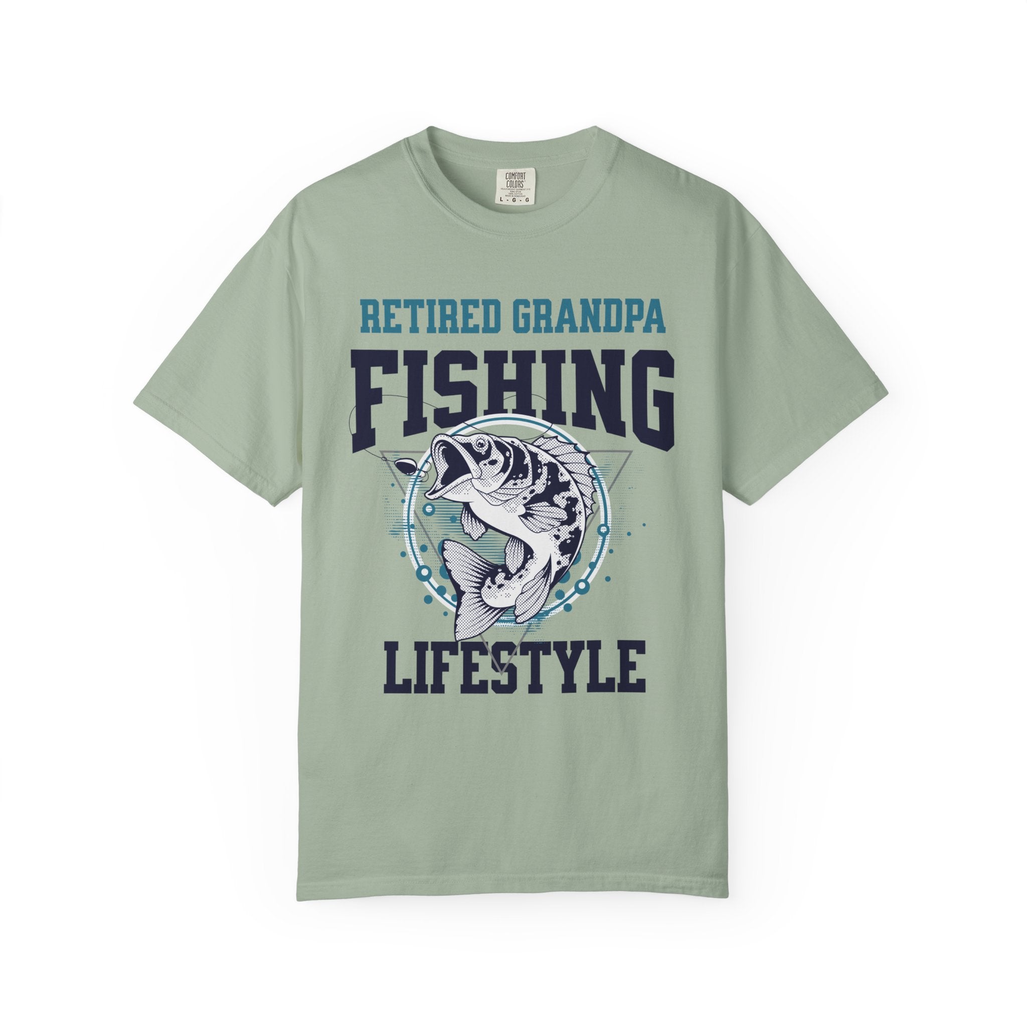 Retired Grandpa Fishing Lifestyle Shirt | Funny Bass Fishing T-Shirt | Retirement Gift for Grandpa