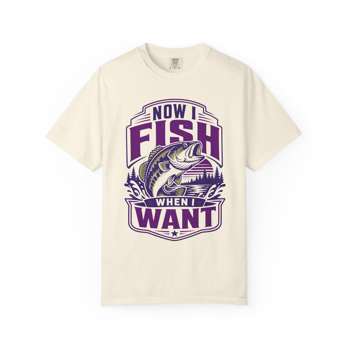 Now I Fish When I Want T-Shirt – Funny Fishing Shirt – Unisex Angler Tee