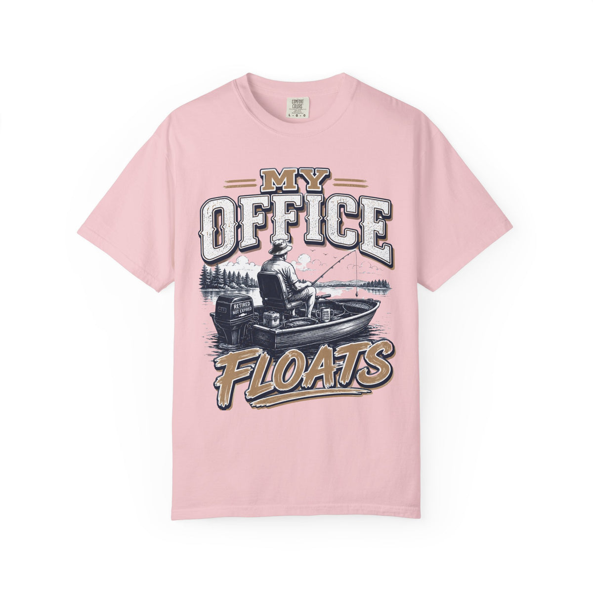 My Office Floats Fishing Shirt – Funny Retirement Gift for Fishermen, Retired Angler Boat Shirt