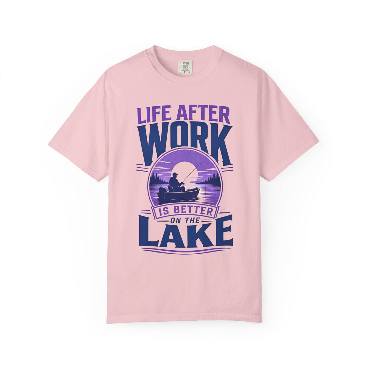 Life After Work Is Better on the Lake Fishing Retirement T-Shirt