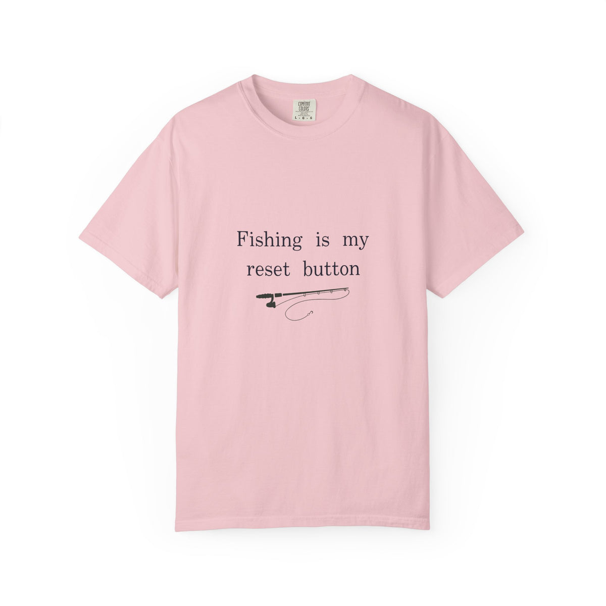 Fishing Is My Reset Button Shirt, Minimalist Fishing T-Shirt, Unisex Angler Gift