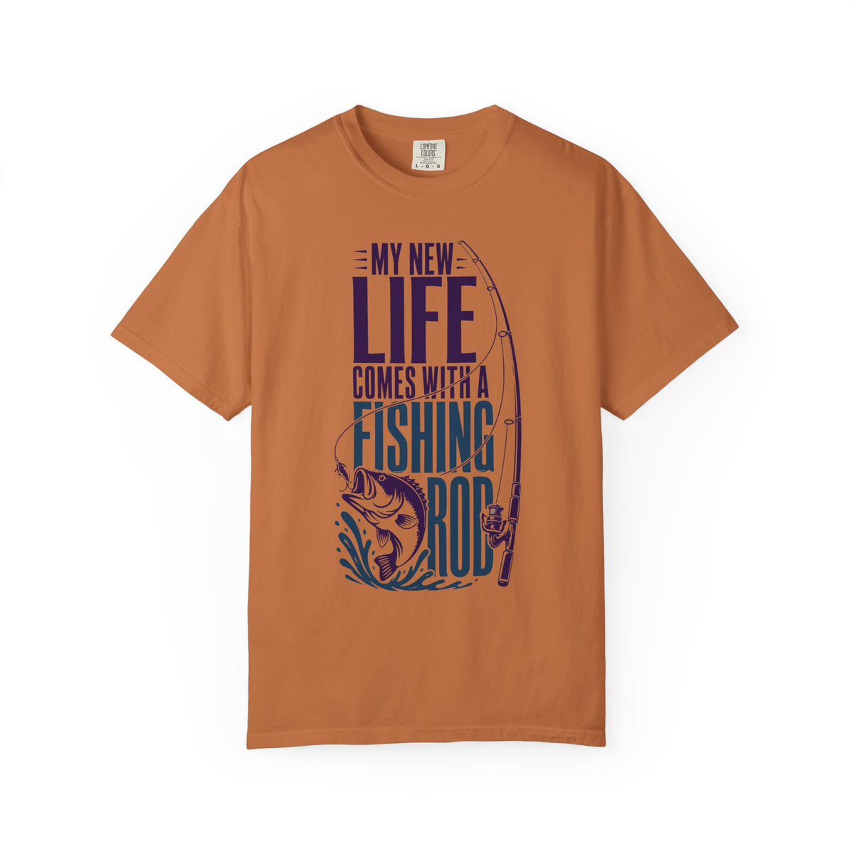 My New Life Comes With a Fishing Rod T-Shirt | Fishing Shirt for Anglers | Unisex Fishing Tee