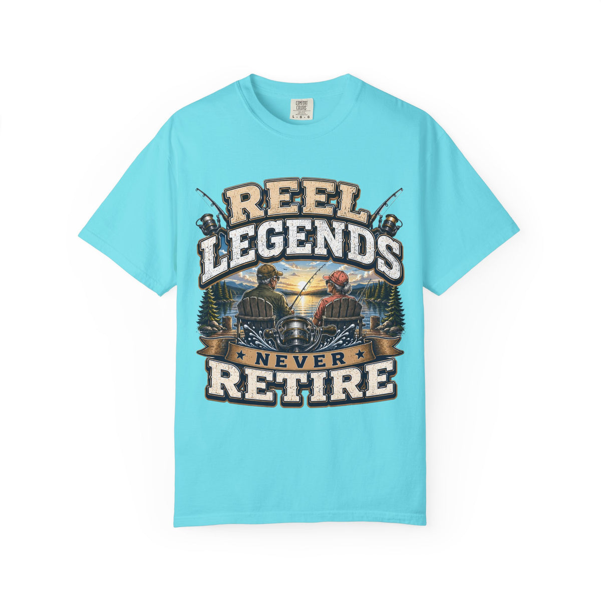 Reel Legends Never Retire Fishing T-Shirt – Vintage Angler Shirt