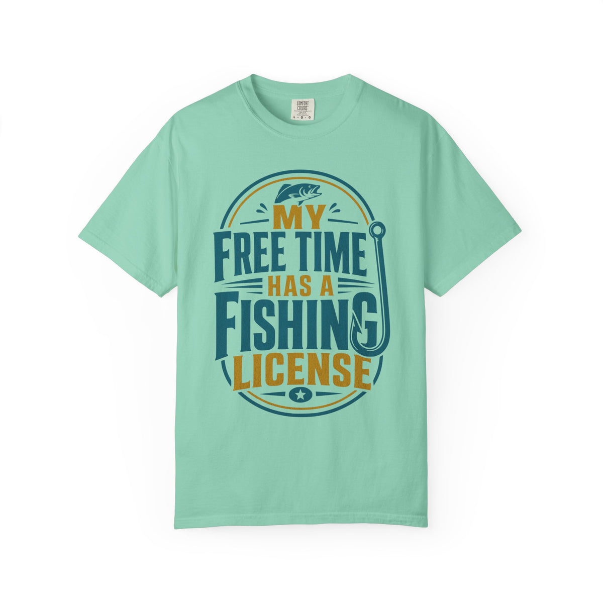 My Free Time Has a Fishing License T-Shirt – Funny Fishing Shirt, Angler Gift, Fisherman Tee