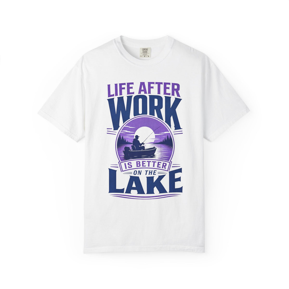 Life After Work Is Better on the Lake Fishing Retirement T-Shirt