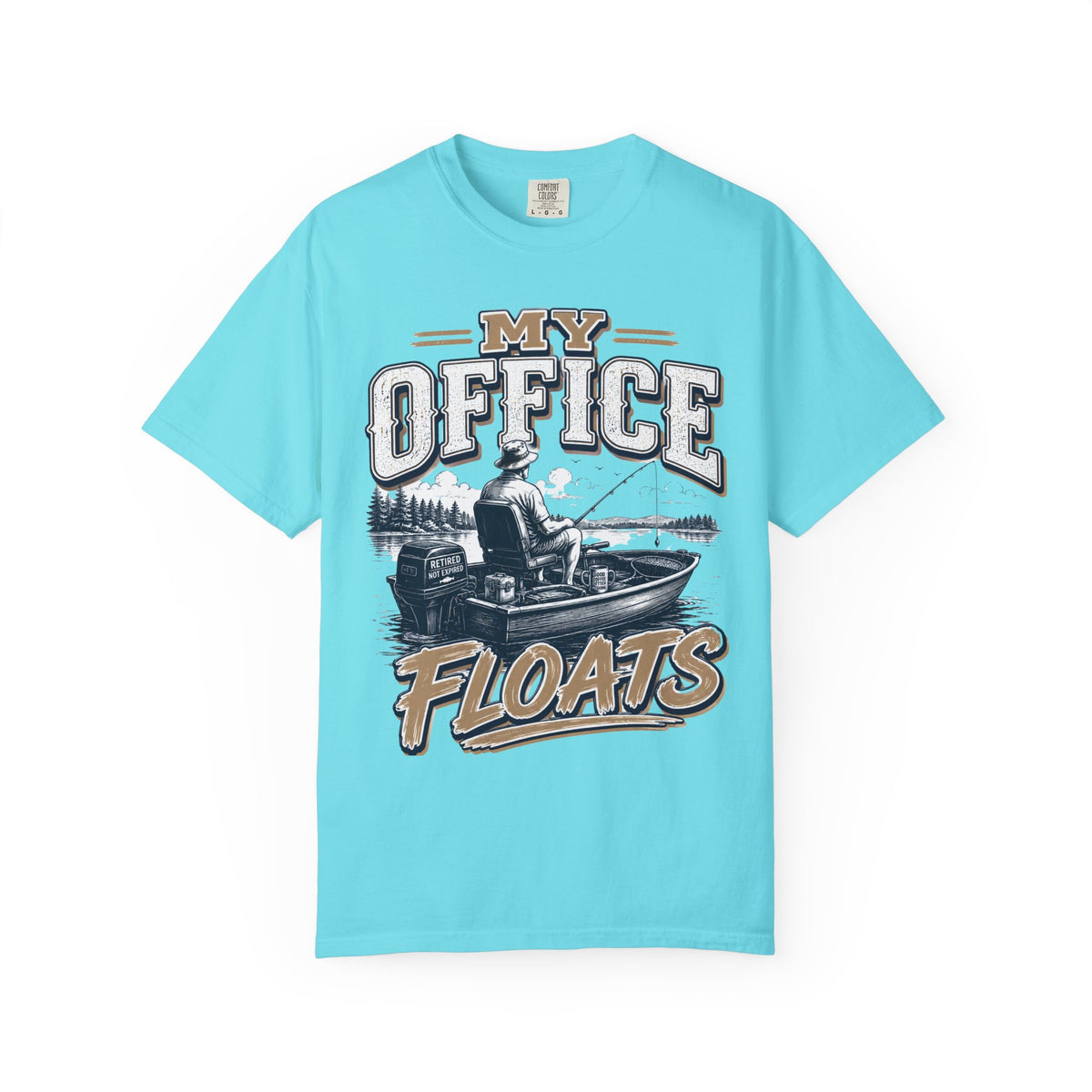 My Office Floats Fishing Shirt – Funny Retirement Gift for Fishermen, Retired Angler Boat Shirt