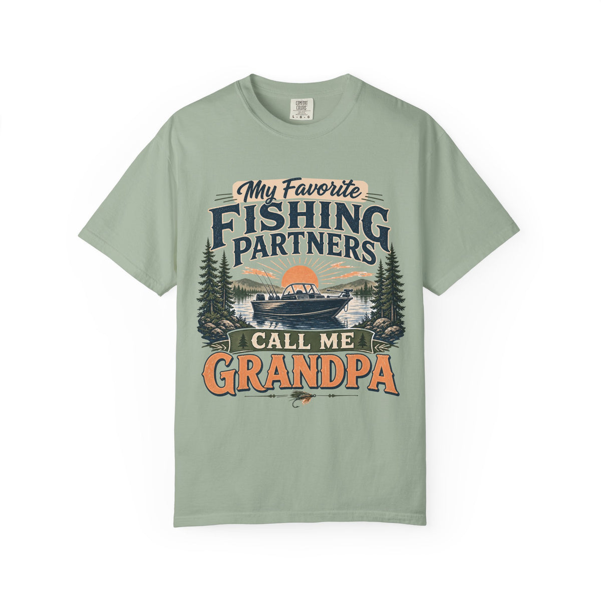 My Favorite Fishing Partners Call Me Grandpa Fishing T-Shirt – Grandpa Fishing Gift