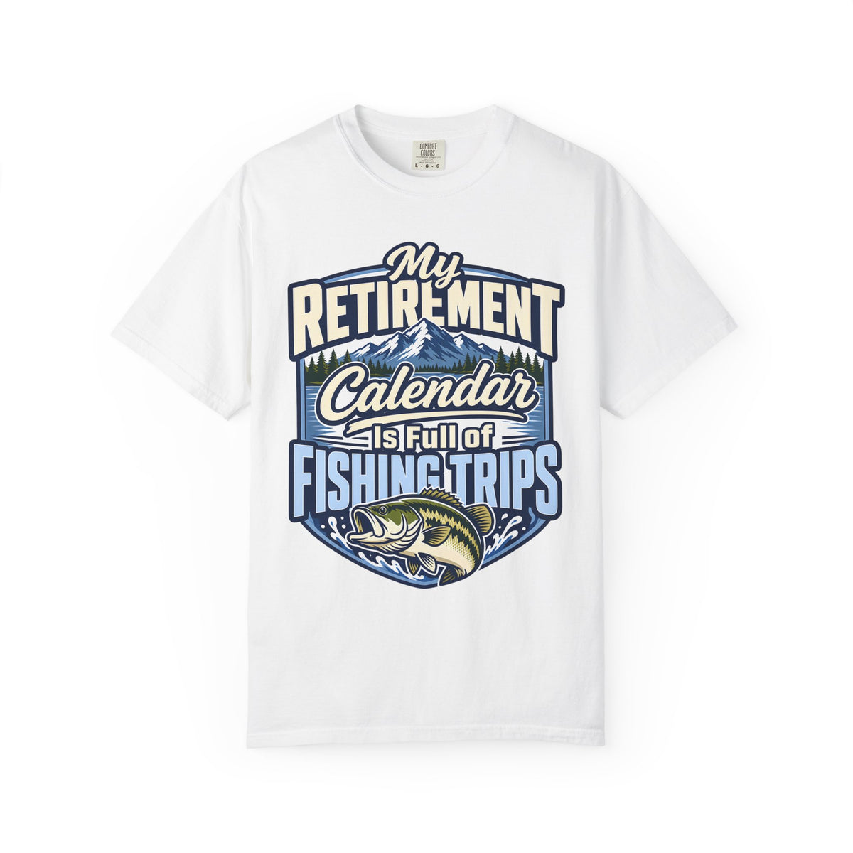 My Retirement Calendar Is Full of Fishing Trips Shirt | Retirement Fishing T-Shirt | Retired Fisherman Gift | Bass Fishing Tee | Retirement Gift for Dad Grandpa