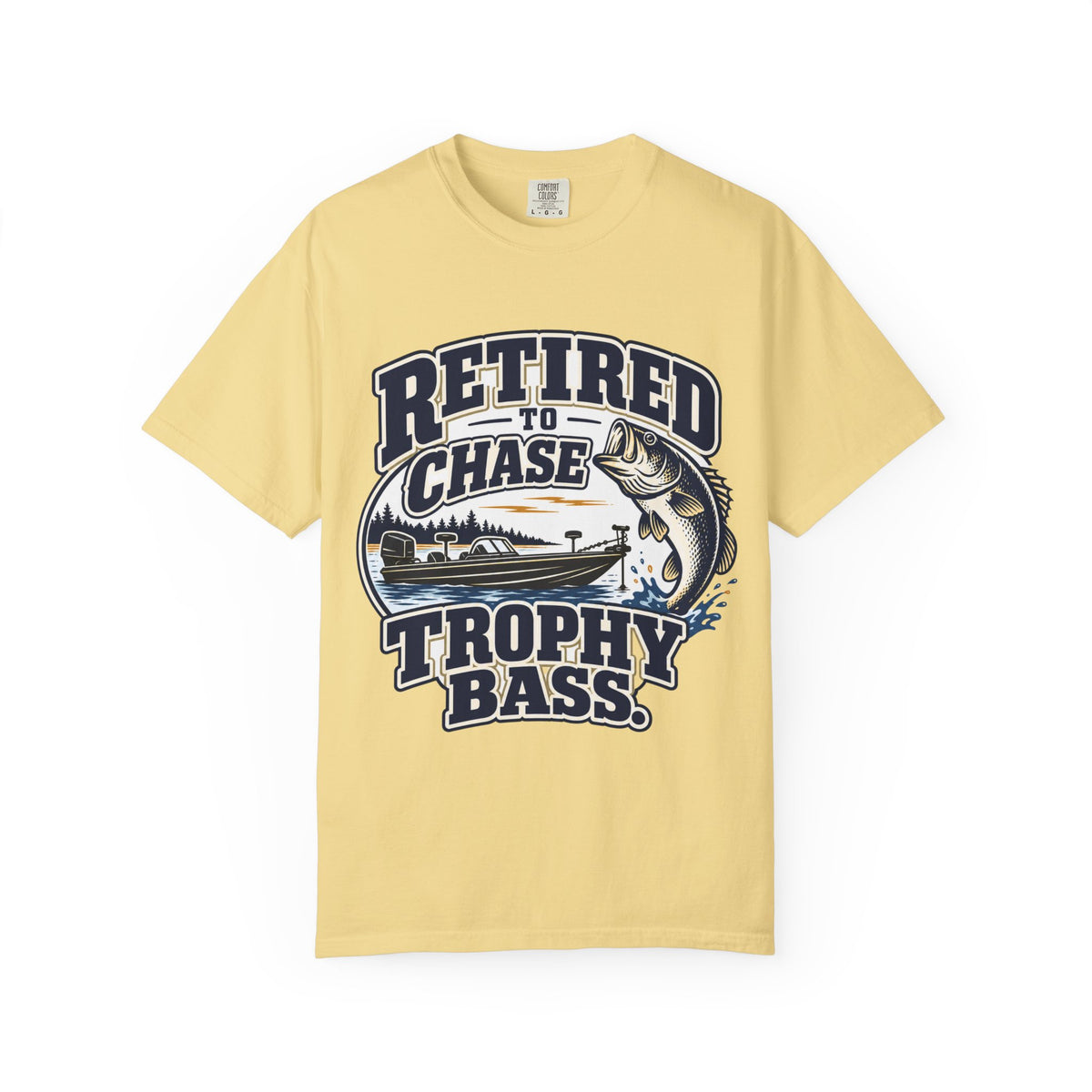 Retired to Chase Trophy Bass Shirt, Retirement Fishing Gift, Bass Fishing T-Shirt, Grandpa Fishing Tee, Grandma Fishing Shirt, Retired Fisherman Gift, Unisex Lake Life Tee