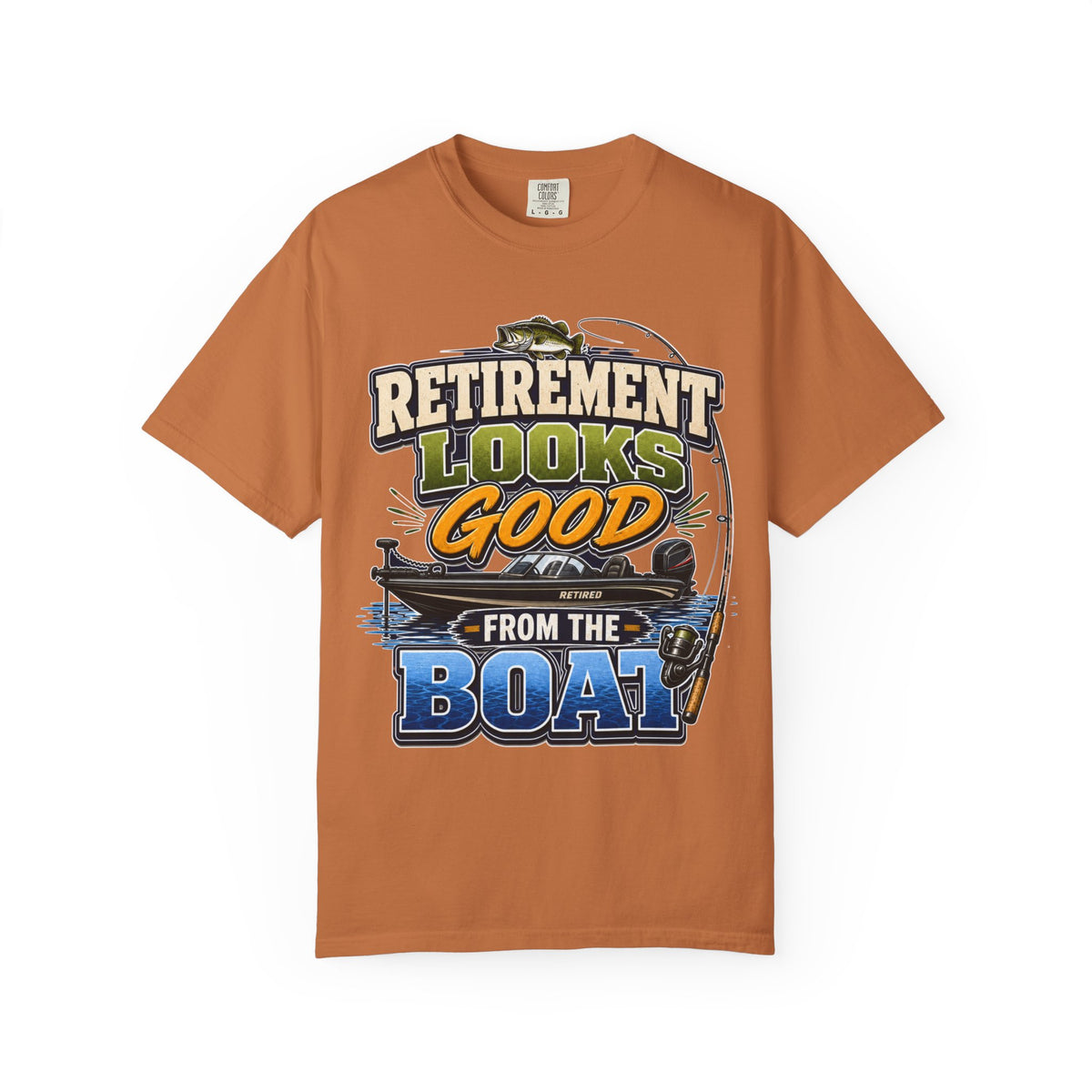 Retirement Looks Good From the Boat Fishing T-Shirt | Retired Fisherman Gift