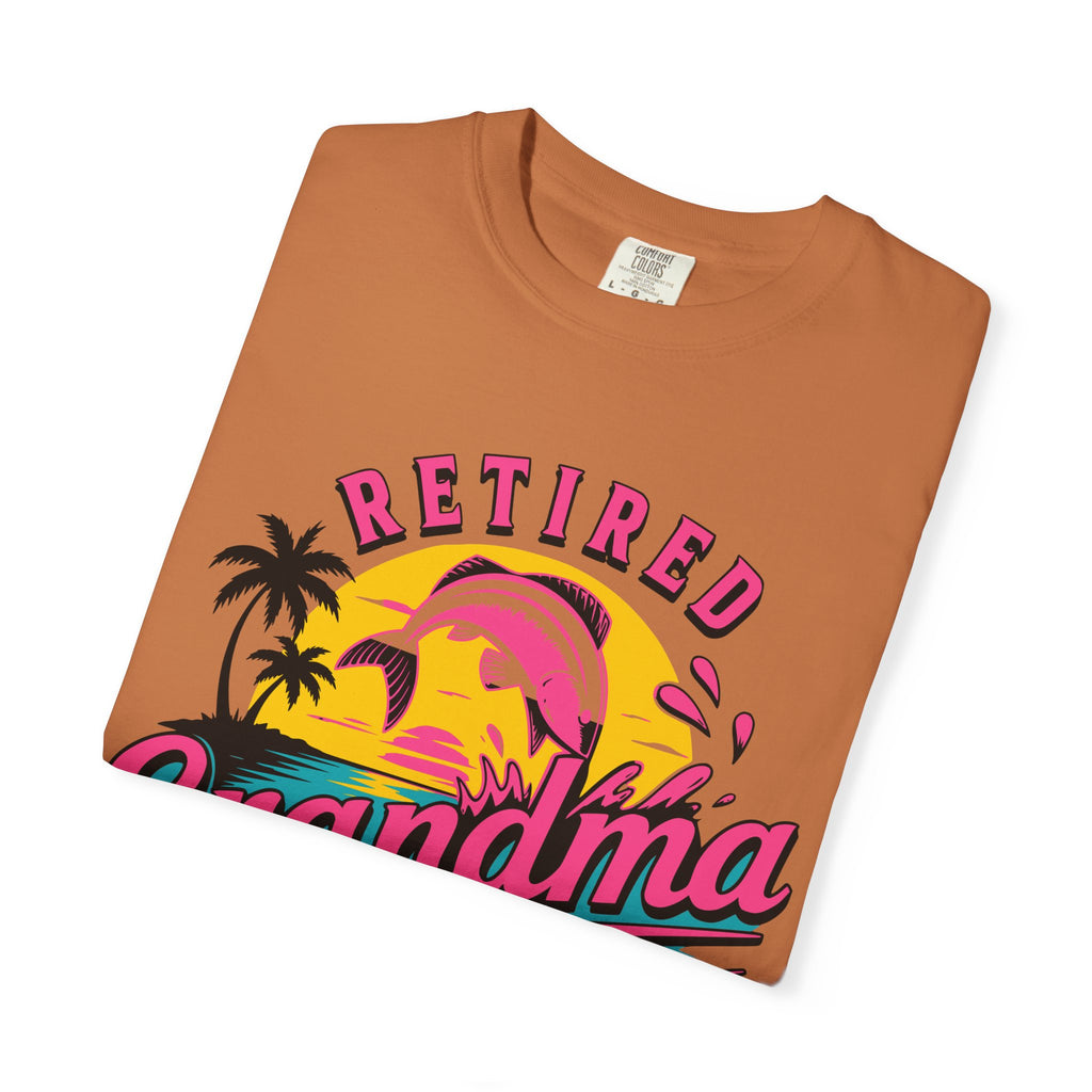 Retired Grandma Fishing Club Shirt | Funny Women's Retirement Fishing T-Shirt | Grandma Fishing Gift