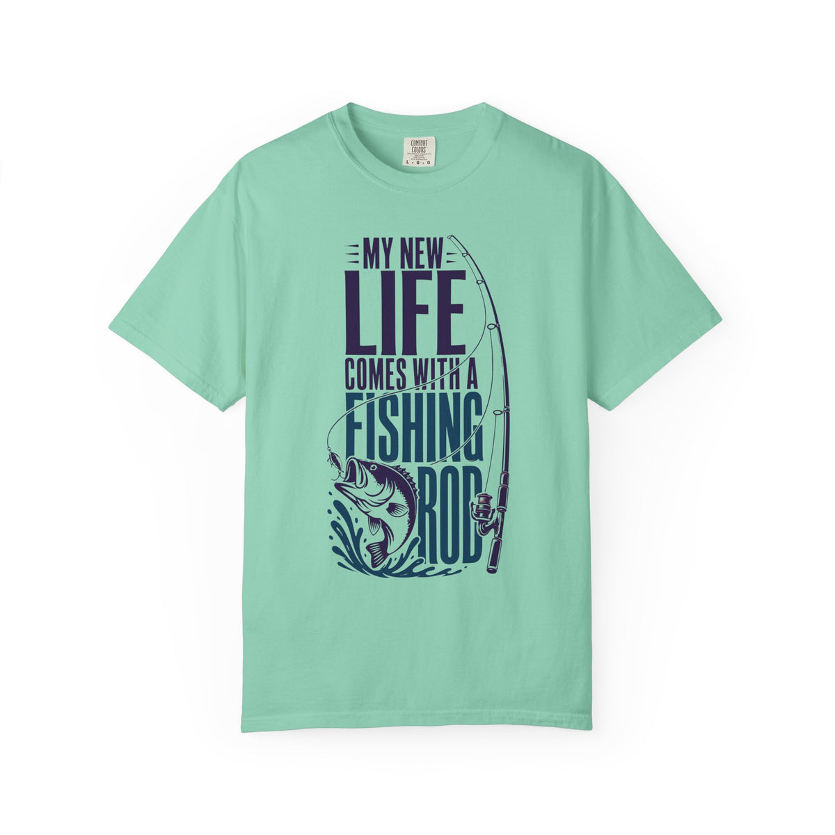 My New Life Comes With a Fishing Rod T-Shirt | Fishing Shirt for Anglers | Unisex Fishing Tee