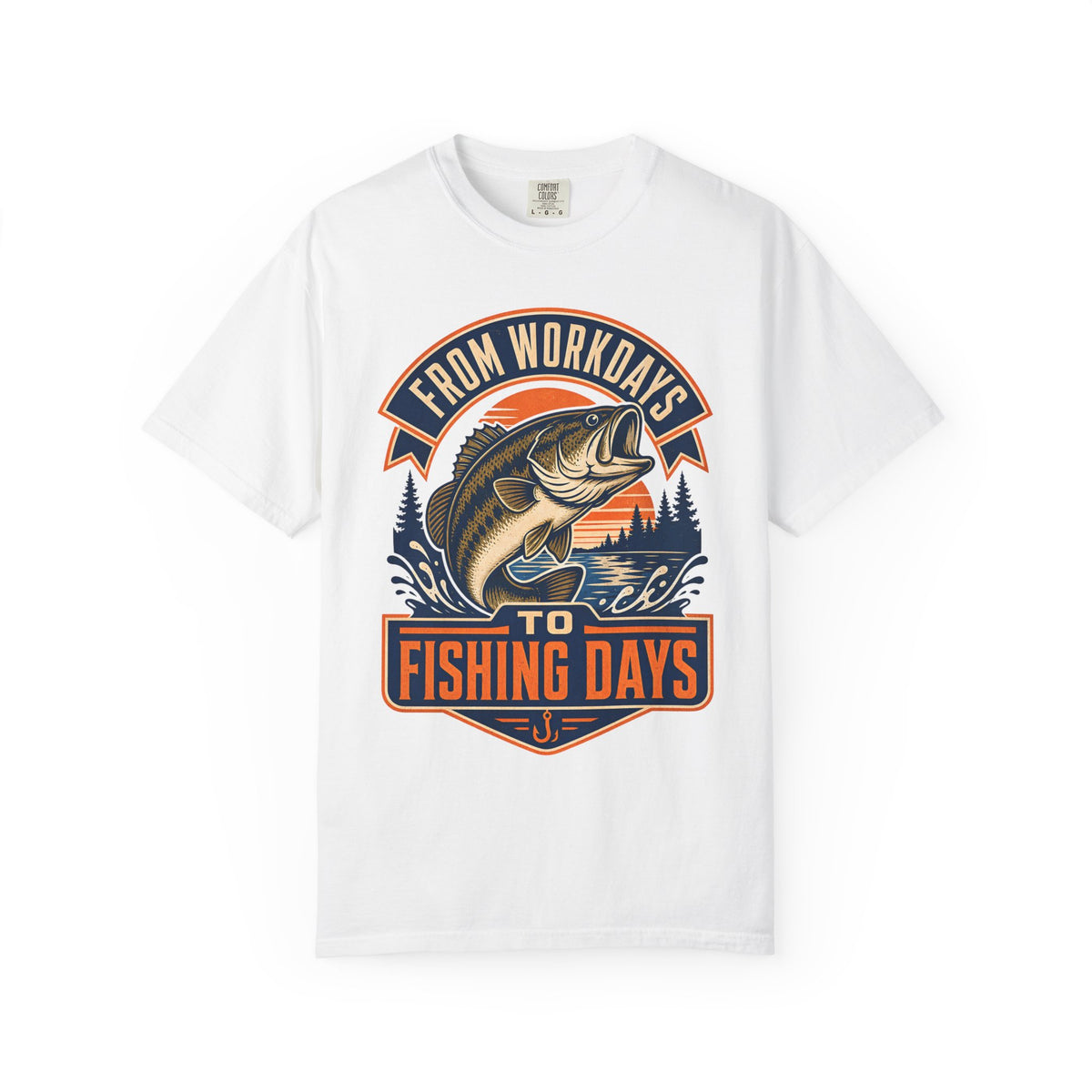 From Workdays to Fishing Days Shirt – Retirement Fishing T-Shirt, Bass Fishing Gift for Retired Fisherman