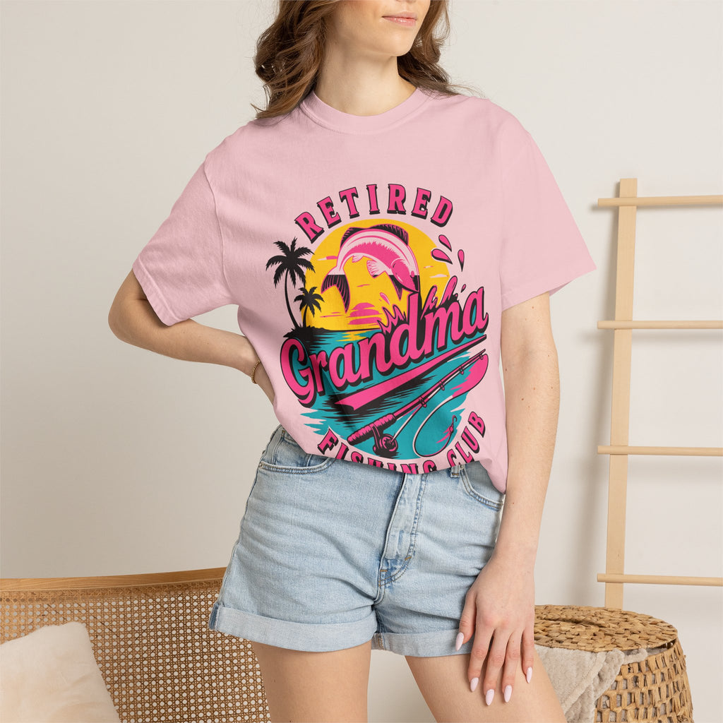 Retired Grandma Fishing Club Shirt | Funny Women's Retirement Fishing T-Shirt | Grandma Fishing Gift