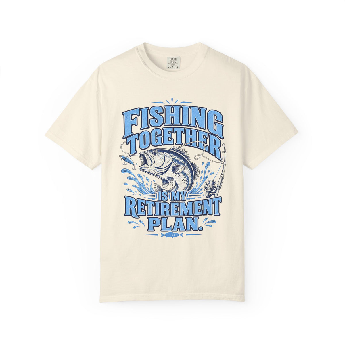 Fishing Together Is My Retirement Plan T-Shirt | Funny Retirement Fishing Shirt | Retired Fisherman Gift | Bass Fishing Tee for Grandpa Dad Men