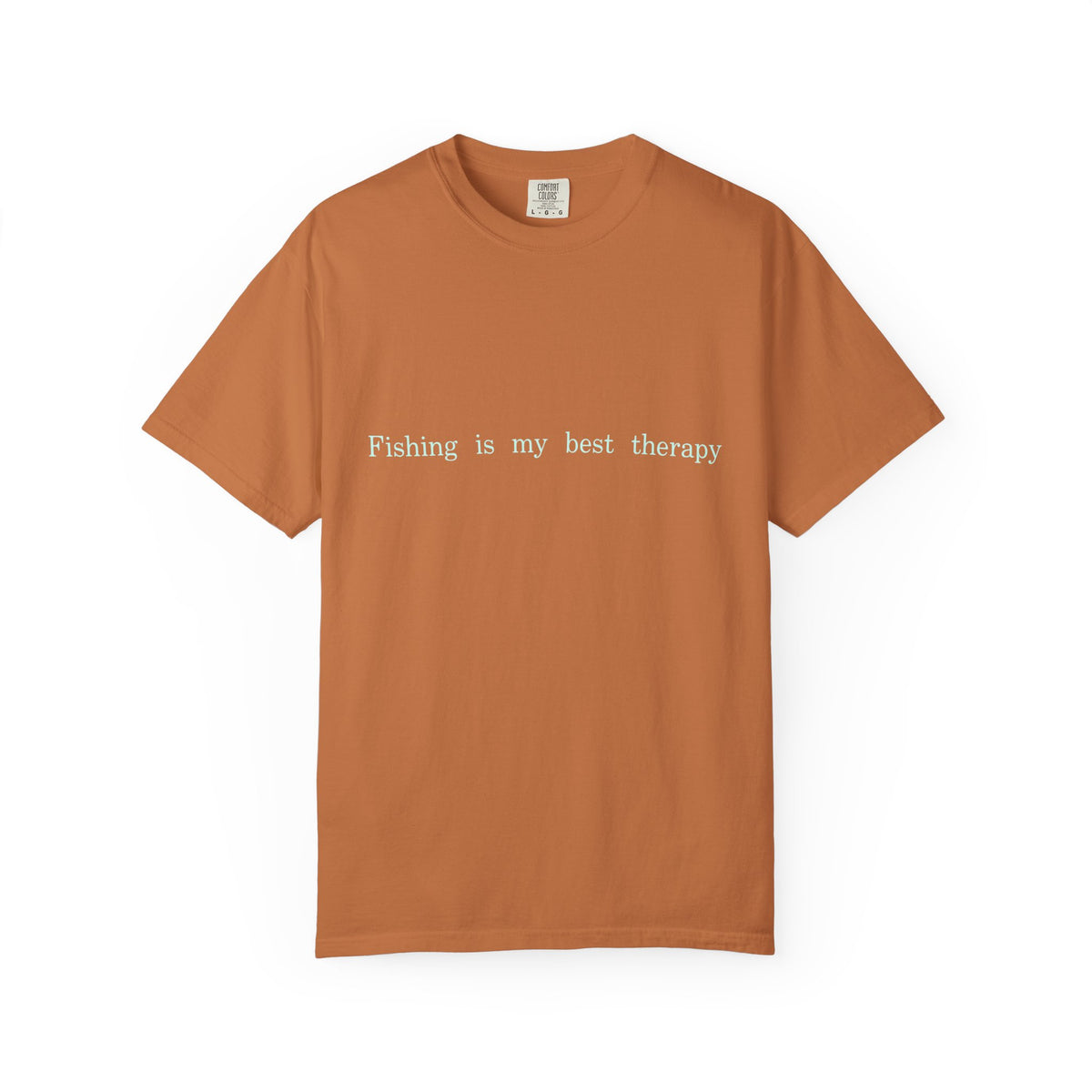 Fishing Is My Best Therapy Unisex T-Shirt, Minimalist Fishing Quote Tee, Angler Gift