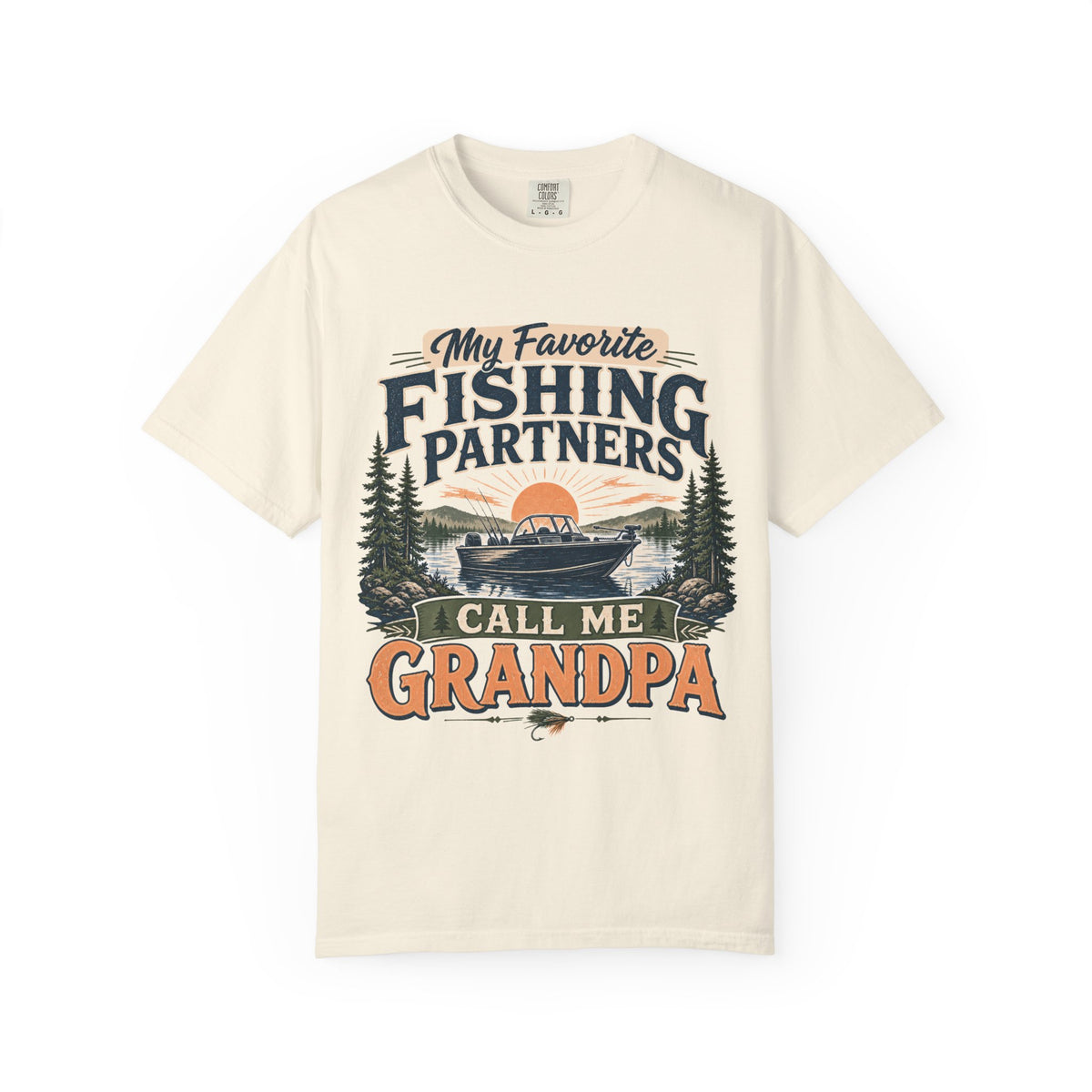 My Favorite Fishing Partners Call Me Grandpa Fishing T-Shirt – Grandpa Fishing Gift