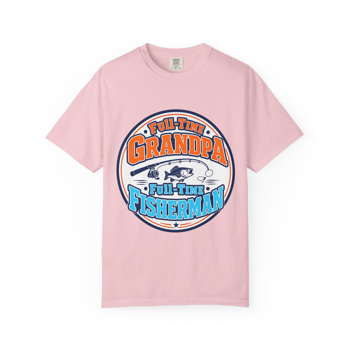 Full Time Grandpa Full Time Fisherman Shirt | Fishing Grandpa T-Shirt | Grandpa Fishing Gift | Father's Day Grandpa Tee | Bass Fishing Shirt