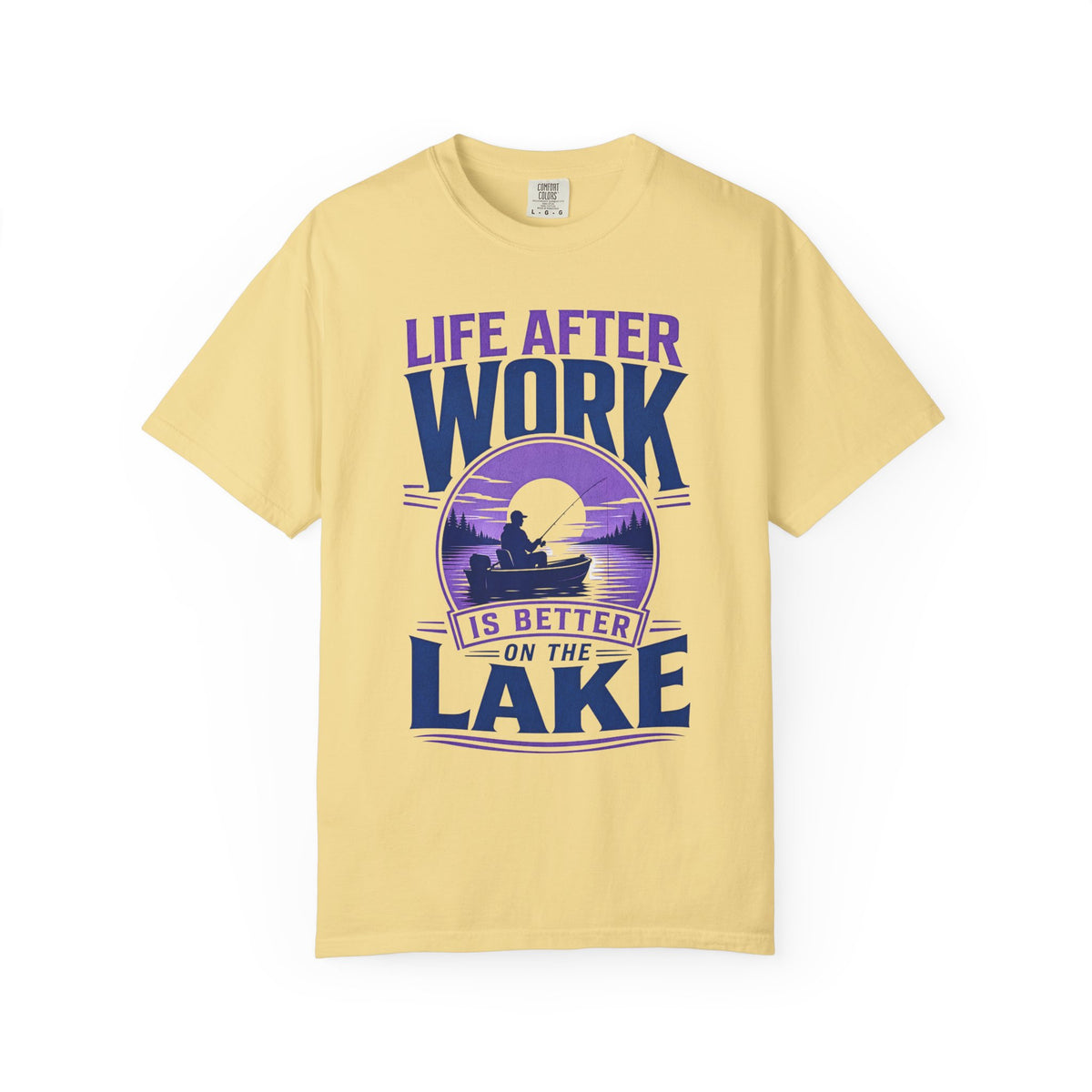 Life After Work Is Better on the Lake Fishing Retirement T-Shirt