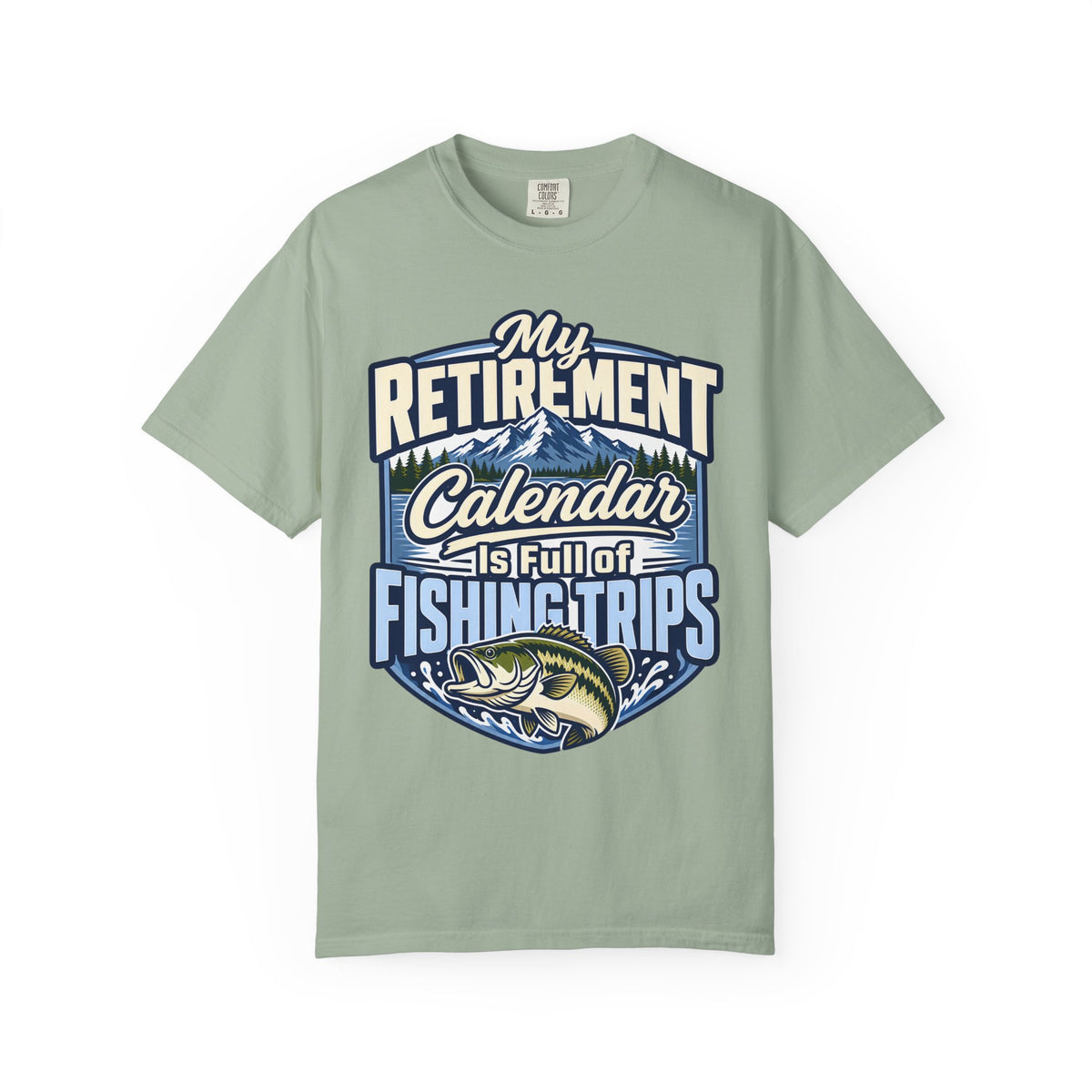My Retirement Calendar Is Full of Fishing Trips Shirt | Retirement Fishing T-Shirt | Retired Fisherman Gift | Bass Fishing Tee | Retirement Gift for Dad Grandpa