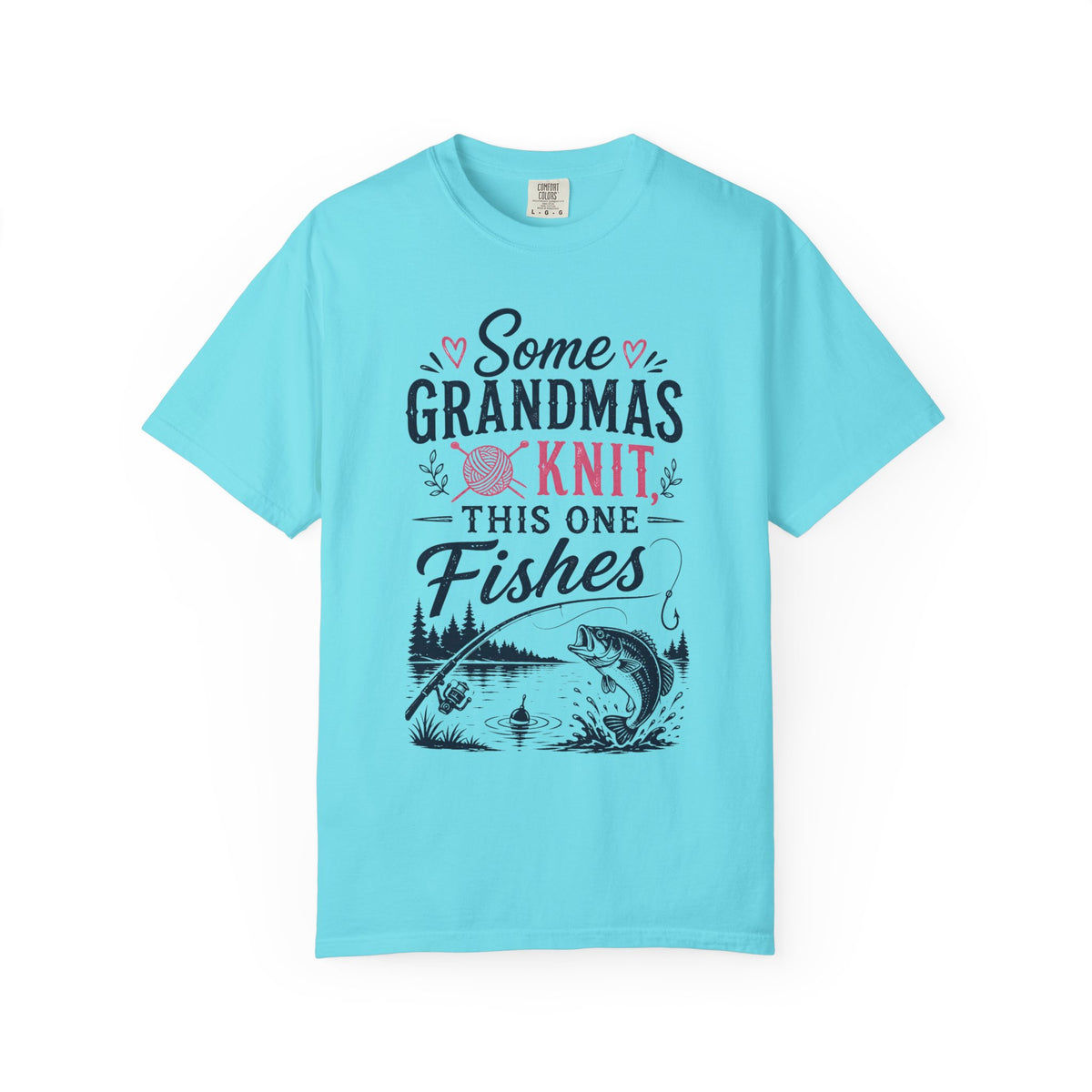 Some Grandmas Knit This One Fishes Shirt | Funny Fishing Grandma T-Shirt | Grandma Fishing Gift