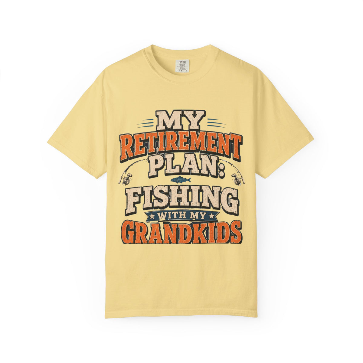 My Retirement Plan Fishing With My Grandkids T-Shirt | Retirement Fishing Shirt for Grandpa