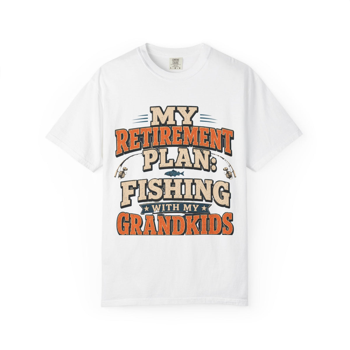 My Retirement Plan Fishing With My Grandkids T-Shirt | Retirement Fishing Shirt for Grandpa