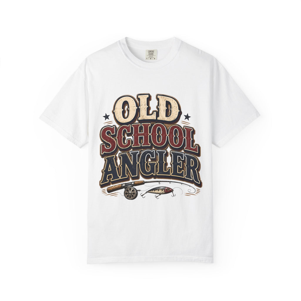Old School Angler Fishing T-Shirt | Vintage Fishing Shirt for Men & Women | Retro Fisherman Gift