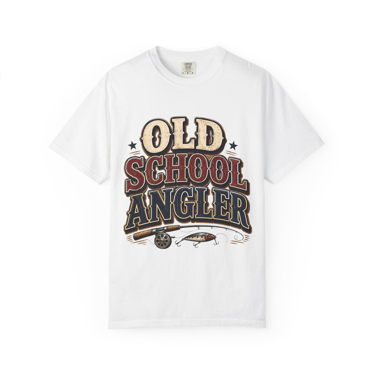 Old School Angler Fishing T-Shirt | Vintage Fishing Shirt for Men & Women | Retro Fisherman Gift