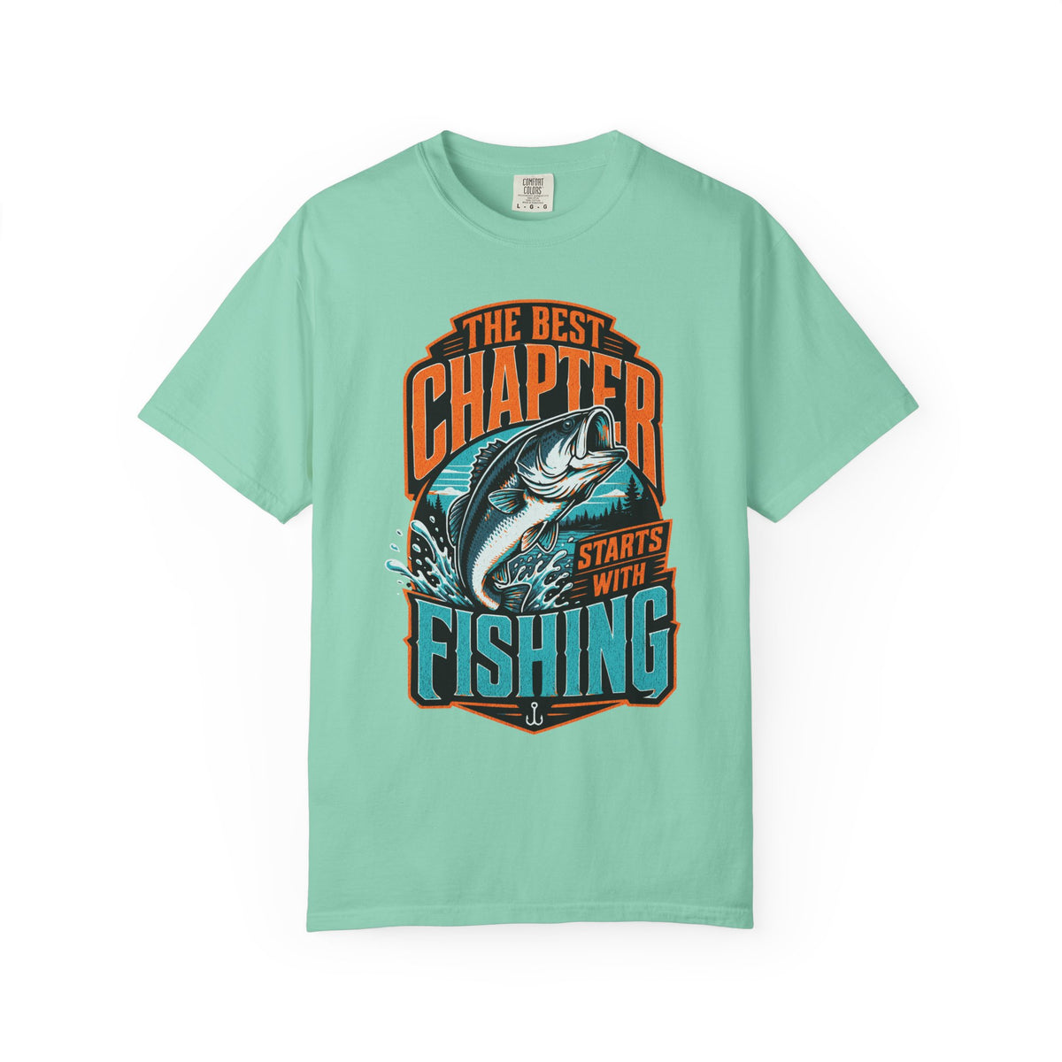 The Best Chapter Starts With Fishing T-Shirt | Vintage Fishing Shirt | Bass Fishing Gift | Angler Outdoor Tee