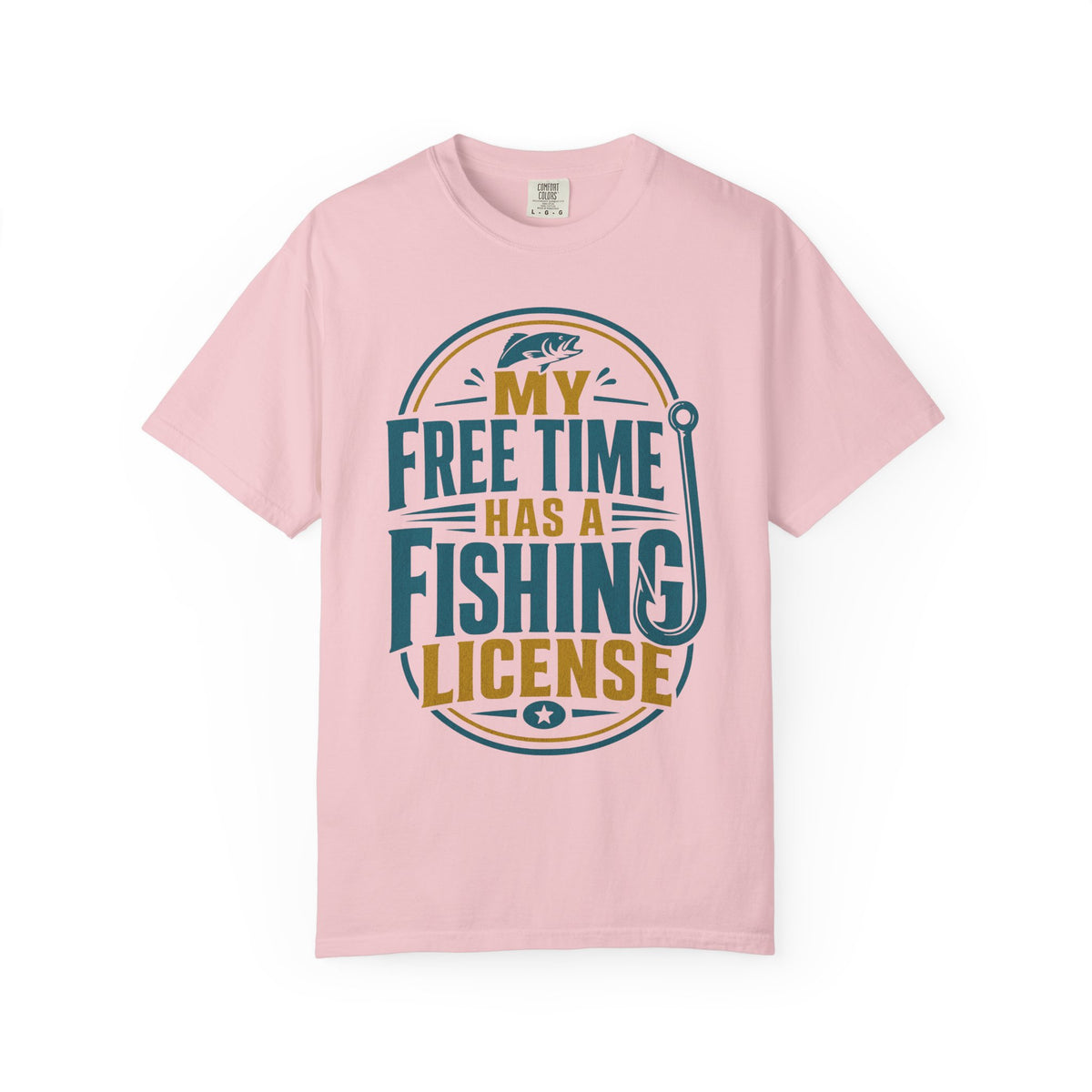 My Free Time Has a Fishing License T-Shirt – Funny Fishing Shirt, Angler Gift, Fisherman Tee