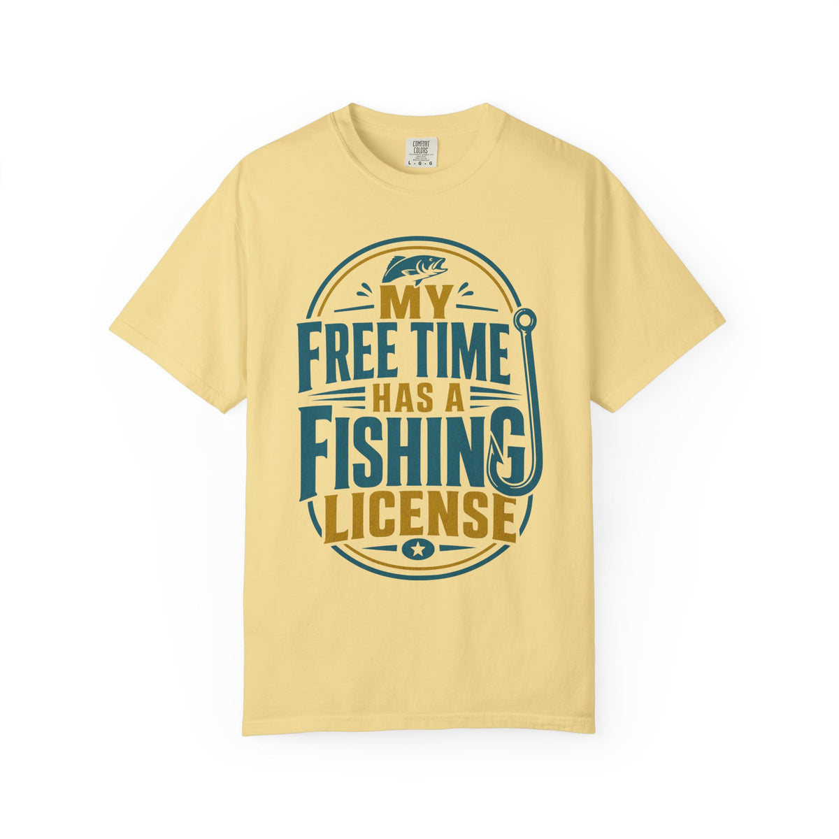 My Free Time Has a Fishing License T-Shirt – Funny Fishing Shirt, Angler Gift, Fisherman Tee