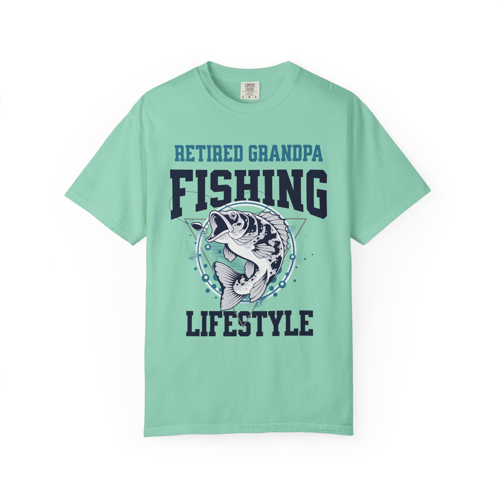 Retired Grandpa Fishing Lifestyle Shirt | Funny Bass Fishing T-Shirt | Retirement Gift for Grandpa