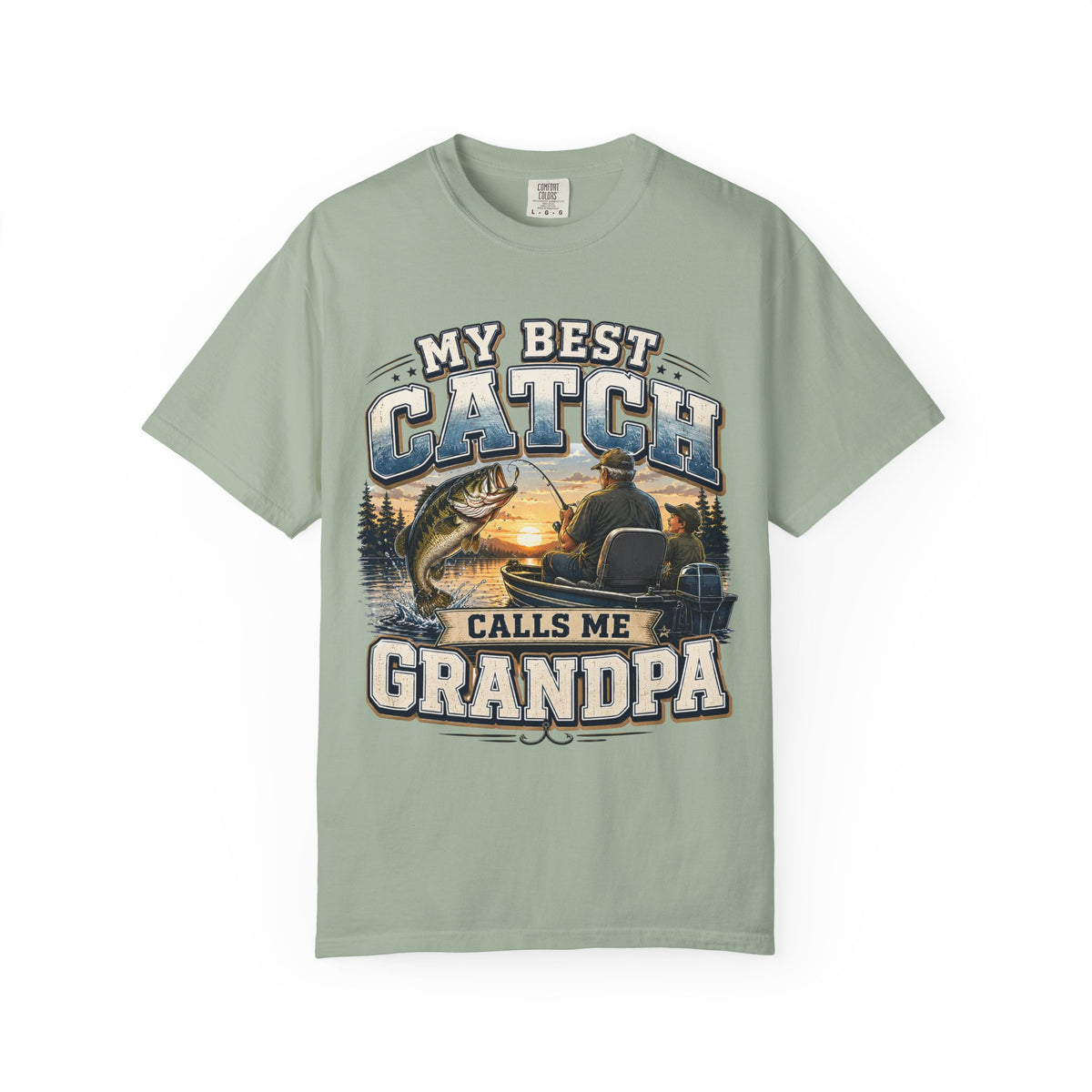 My Best Catch Calls Me Grandpa Fishing Shirt, Grandpa Fishing Gift, Fishing Grandpa T-Shirt
